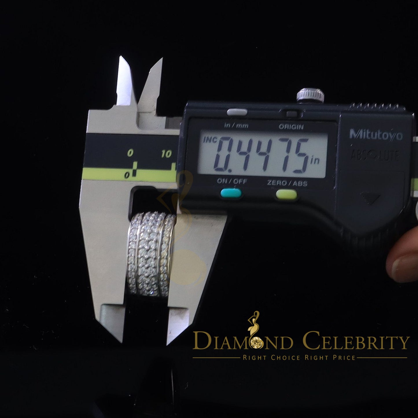 DiamondCelebritees 925 Sterling White Silver 6.0ct Cubic Zirconia Wide Round Women's Ring Size 7.5