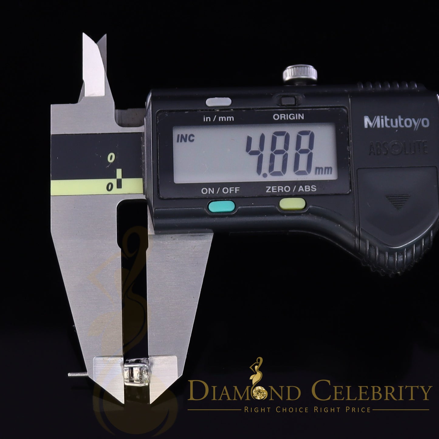 Diamondcelebritees 1.25ct VVS 'D' Moissanite Men's/Womens 925 Silver White Round Stud Earrings