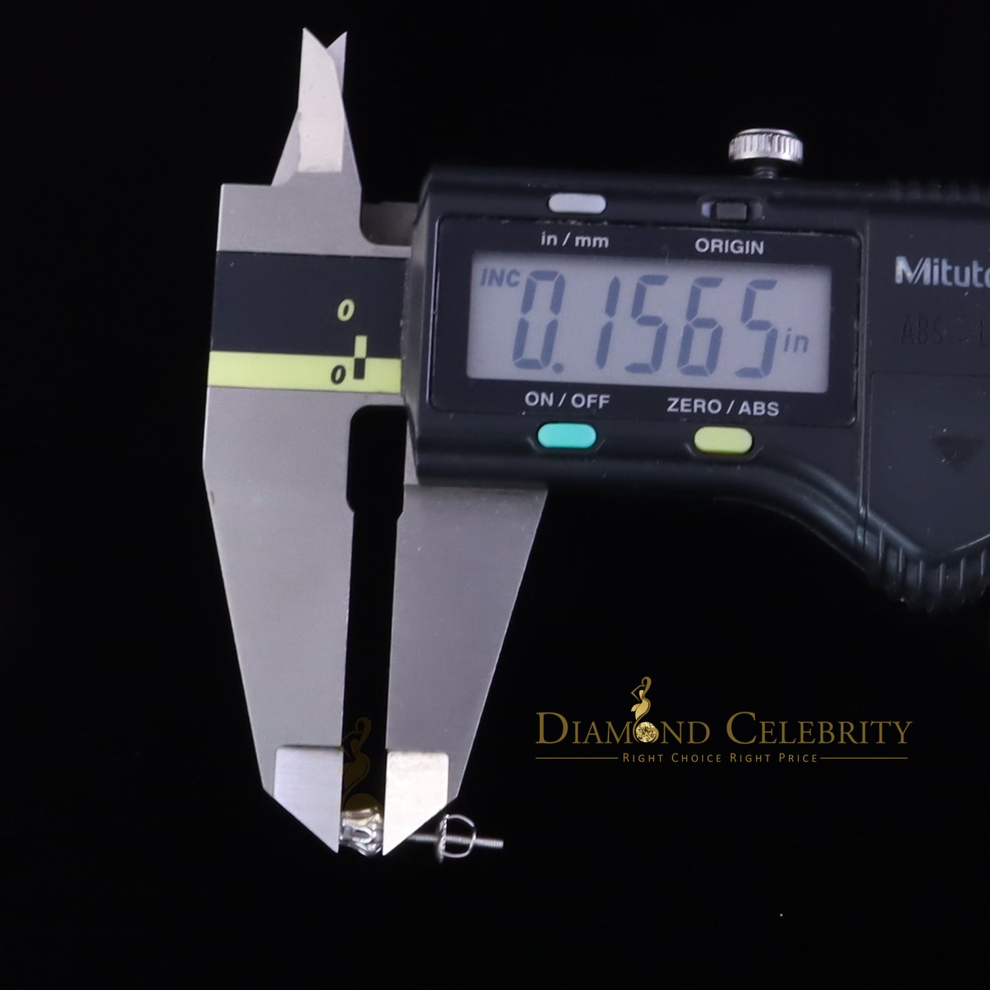 DiamondCelebritees 0.10ct Silver Cubic Zirconia European cut White Buttercup Stud Earings Women's