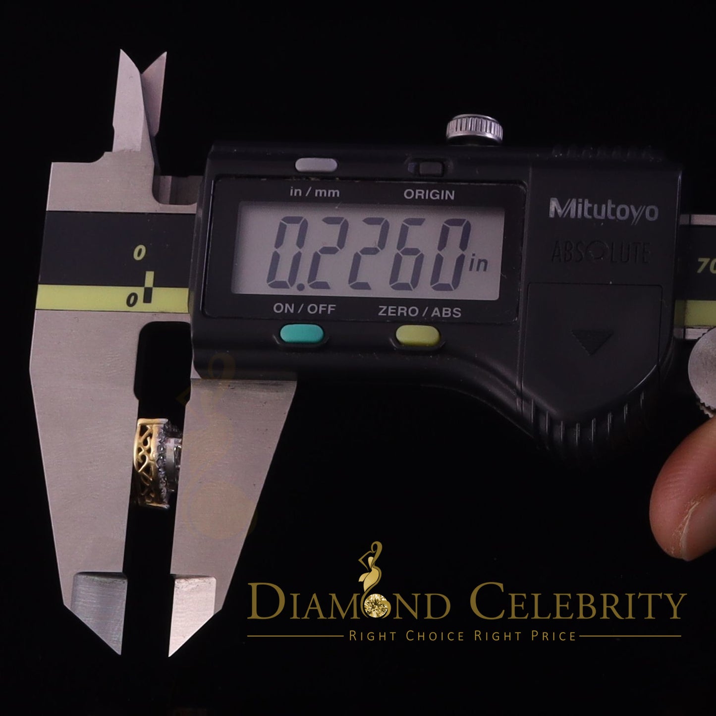 DiamondCelebritees Genuine 1.10ct Vvs 'D' Color Moissanite Heart Earring 10k Real Yellow Gold