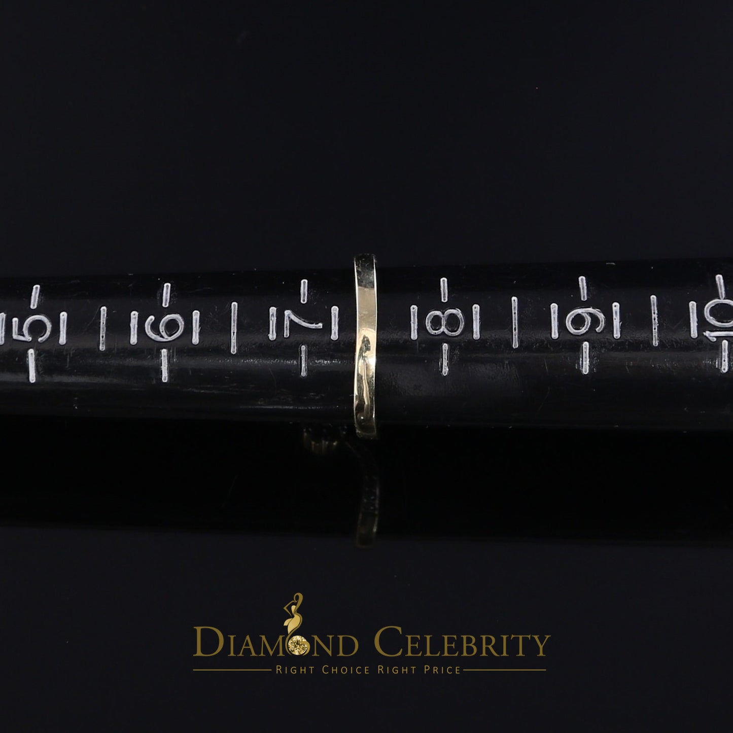 DiamondCelebritees Real 14kt Yellow Gold with 0.50CT Real Diamond 2 TINY FLOWER Ring Size 7.5