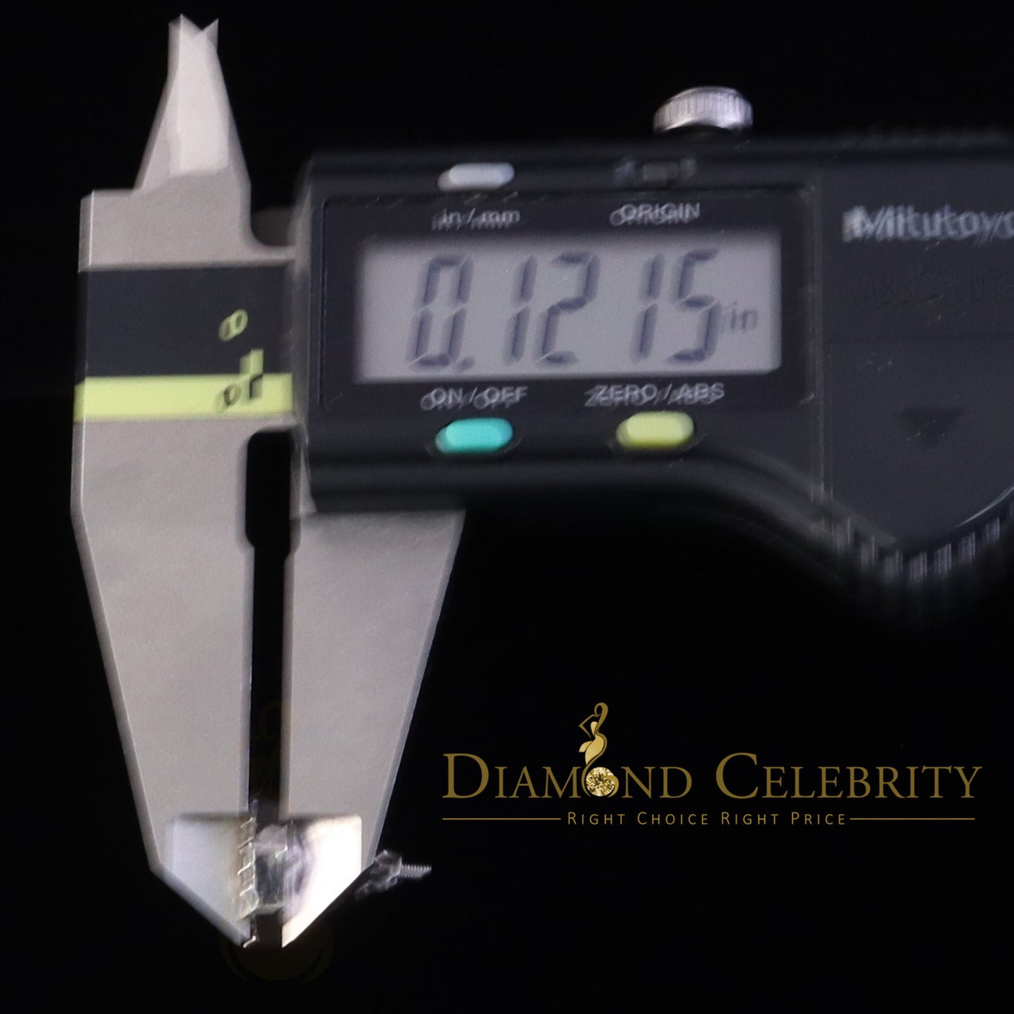 Diamondcelebritees 925 White Silver 1.00ct VVS 'D' Moissanite Octagon Stud Earring Men's/Womens