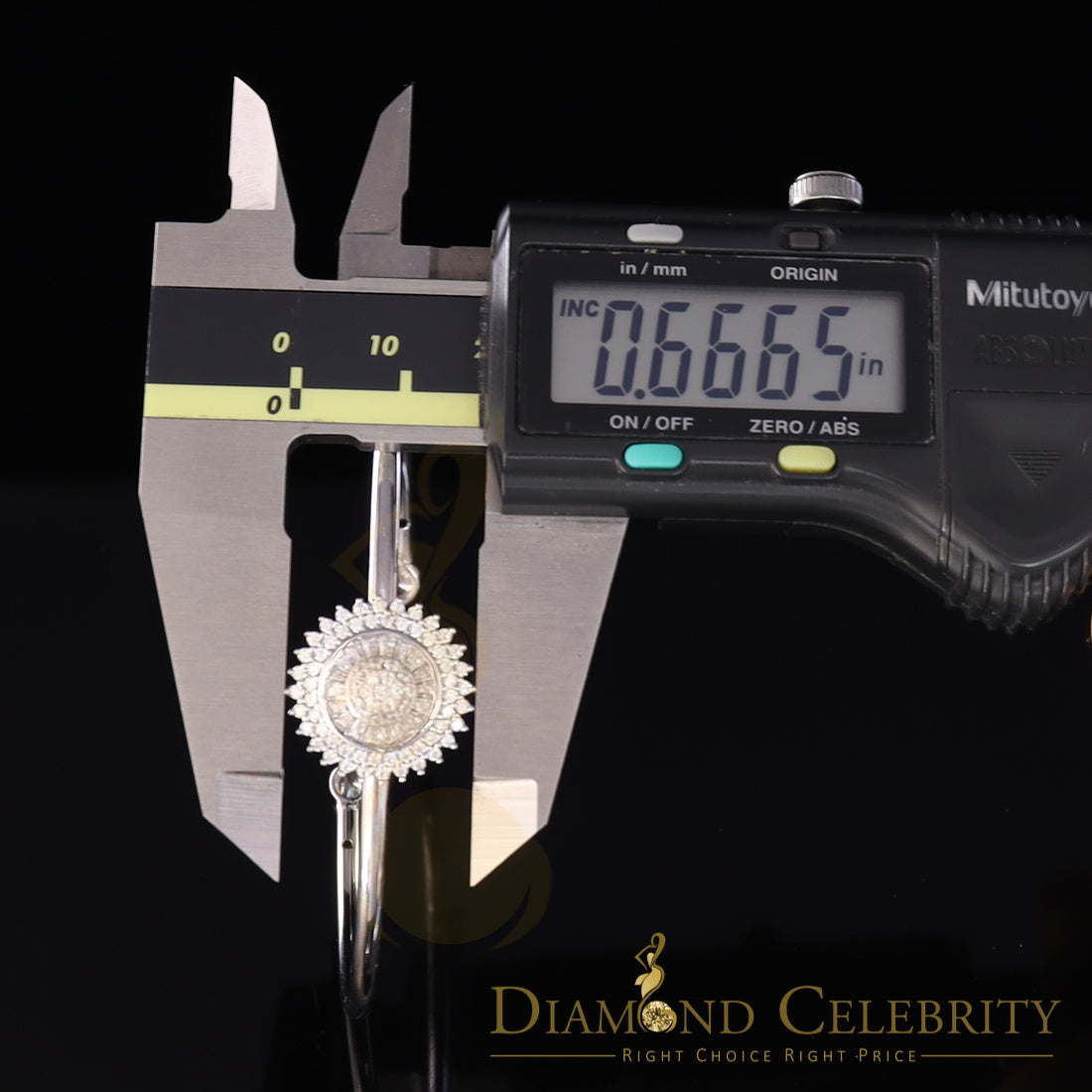 DiamondCelebritees 925 Silver Sun Rays Style White Bangle Cubic Zirconia Adjustable Size 2.5''