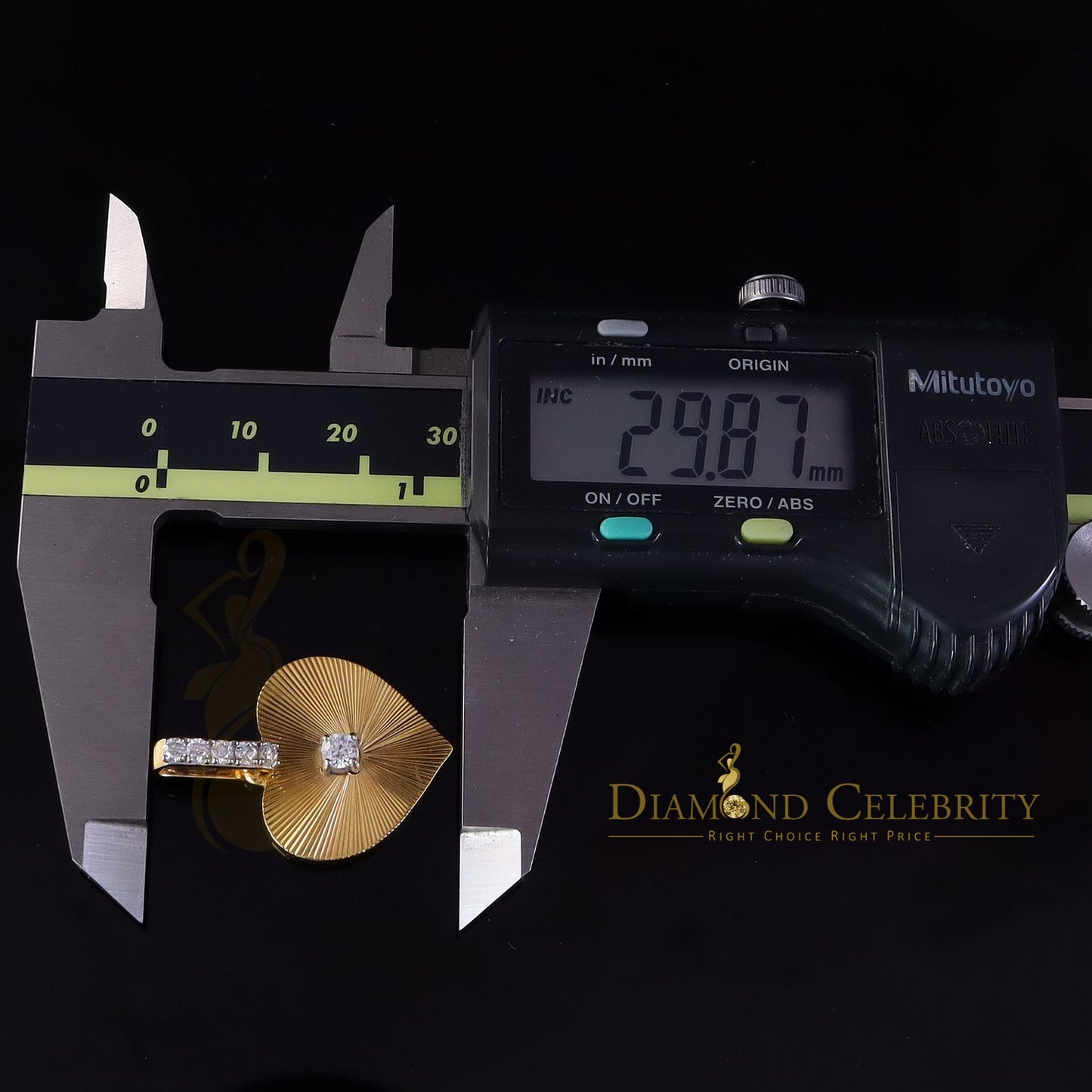 Diamondcelebritees Big Yellow 925 Silver 0.50 ct VVS D Clr Moissanite Diamond Cut Pendant for Women