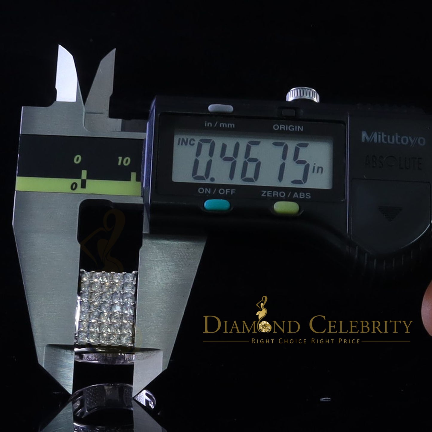 DiamondCelebritees 925 Sterling White Silver Square 4.20ct Cubic Zirconia Womens Ring Size 8