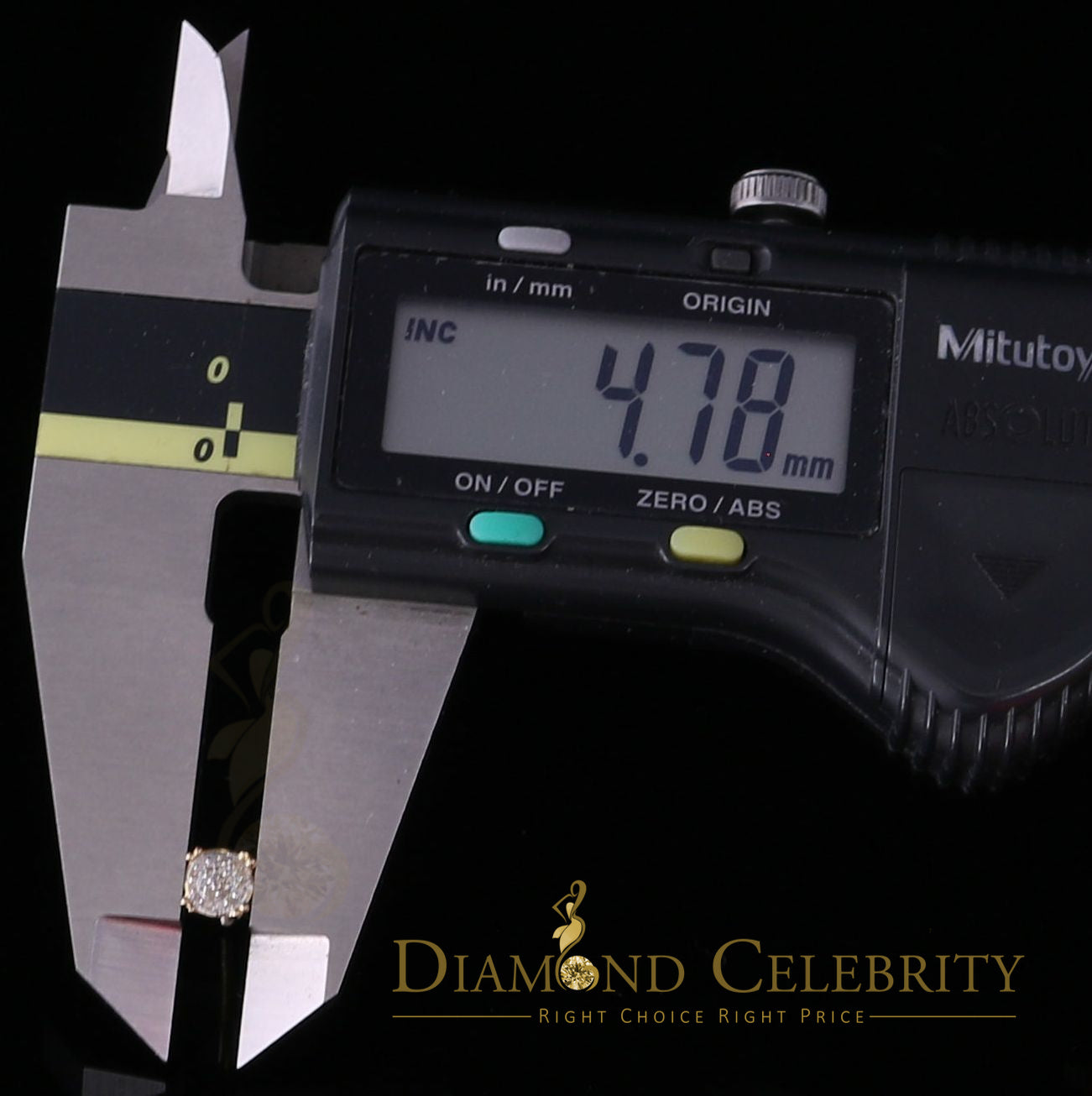 DiamondCelebritees 0.10 ct Round Diamond Collection 925 Sterling Silver Yellow For Women's Earrings