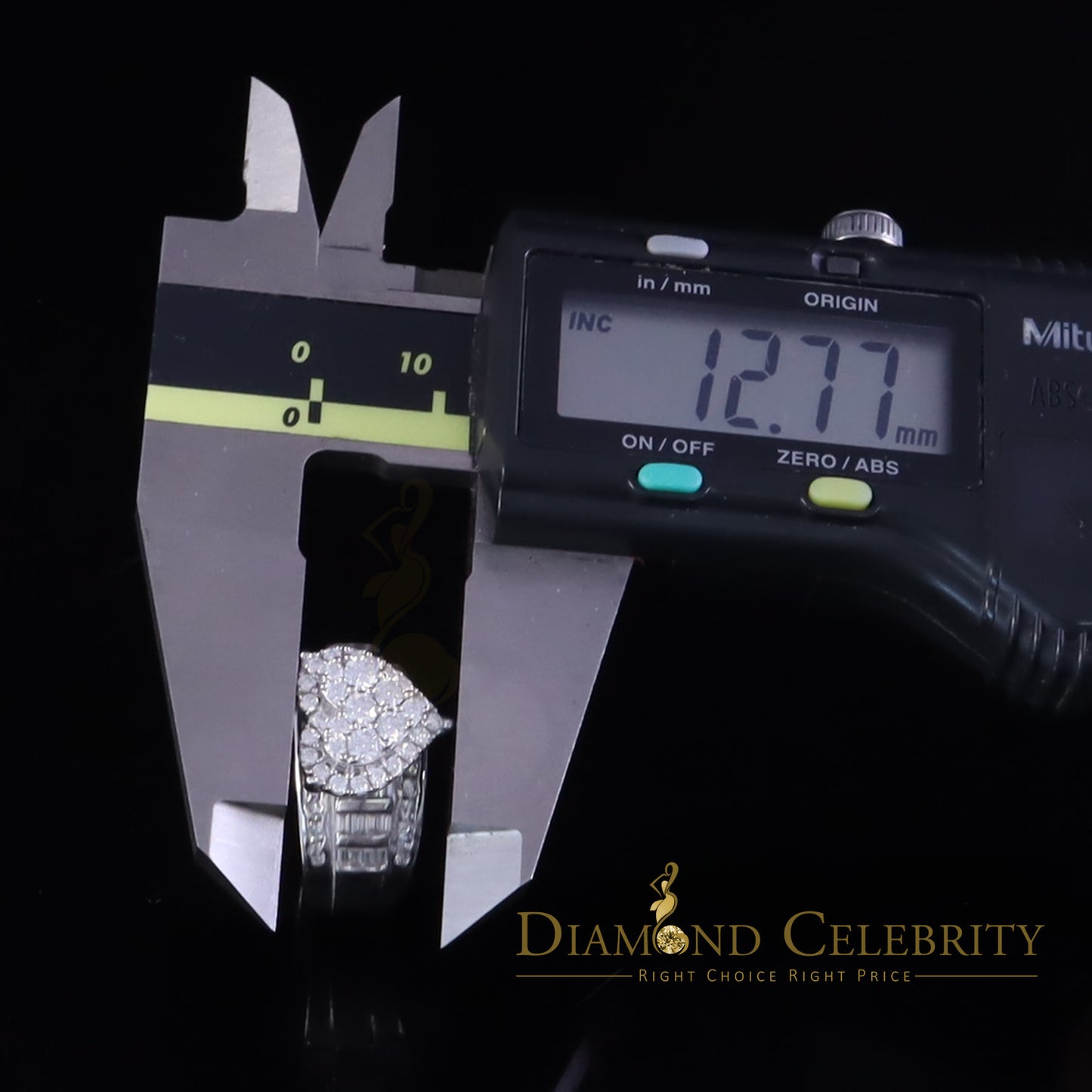 DiamondCelebritees Women's 925 White Silver 1.00ct VVS 'D' Moissanite Cinderella Heart Ring Size 7
