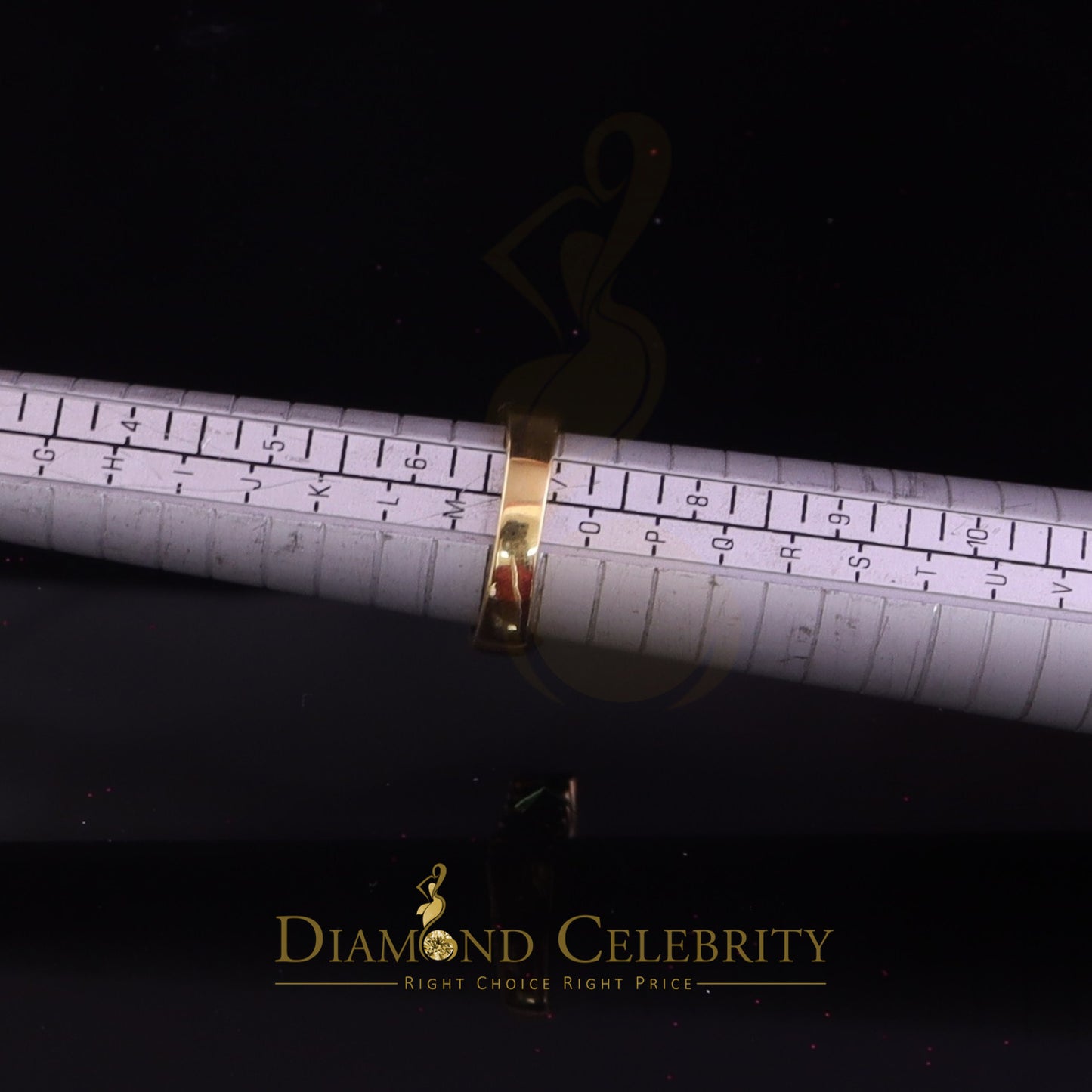 DiamondCelebritees 925 Yellow Silver 0.52ct Cubic Zirconia "MOM" Ring Size 7 Offer @ Mother's Day