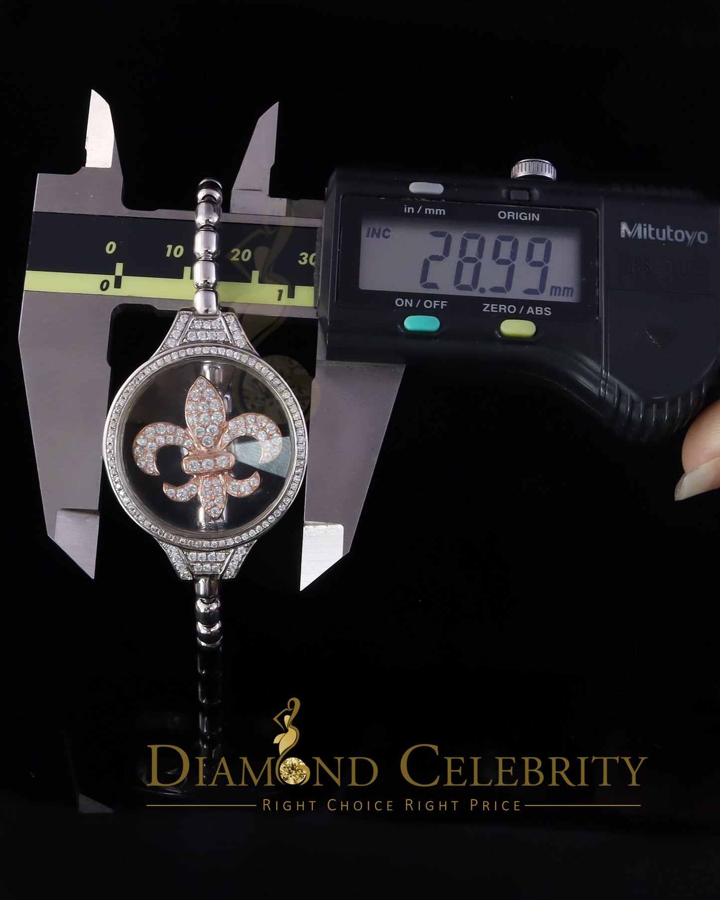 Diamondcelebritees Cubic Zirconia Size Long 7 inches 925 Sterling Silver White Dancing Bracelet
