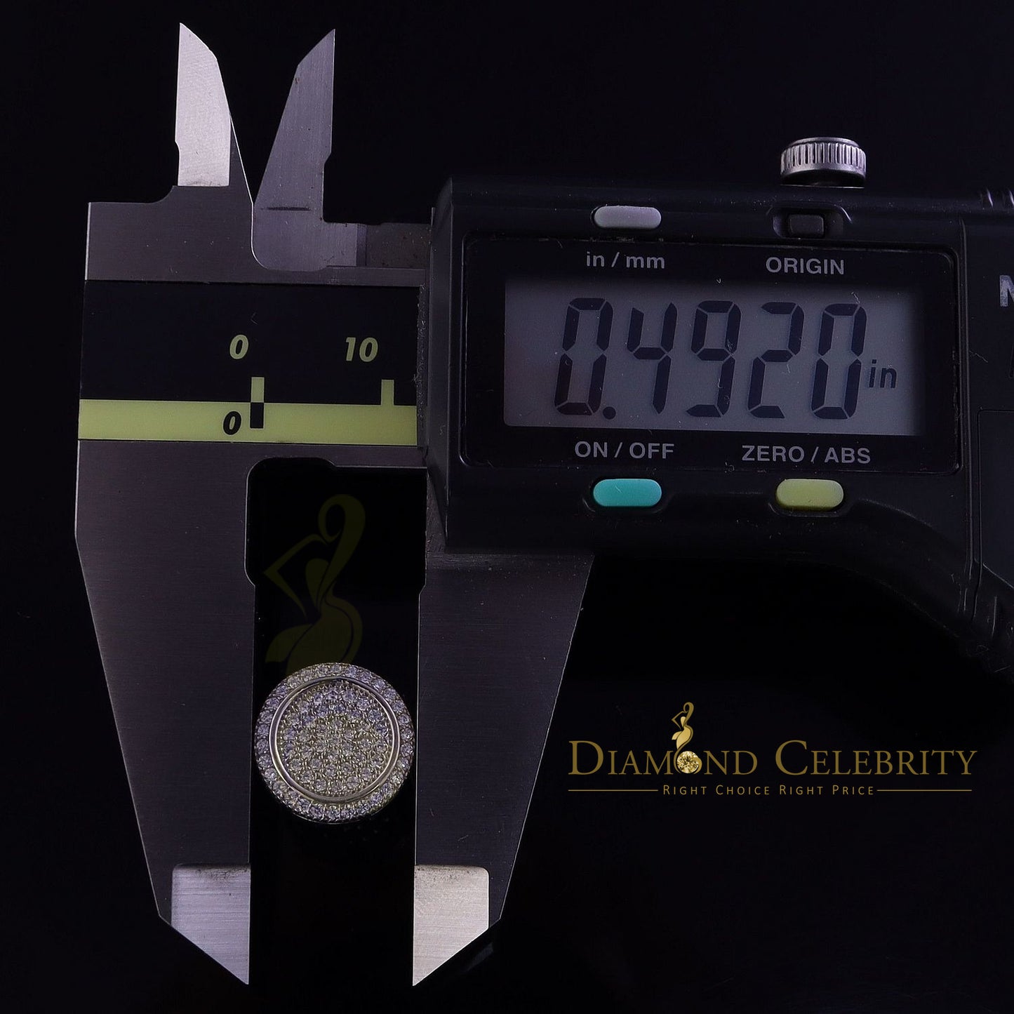 DiamondCelebritees Aretes Para Hombre 925 White Silver 1.07ct Cubic Zirconia Round Women's Earrings