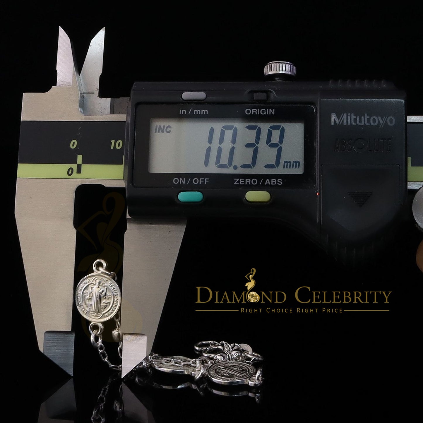 DiamondCelebritees White 925 Sterling Silver Women's St. Benedict Bracelet