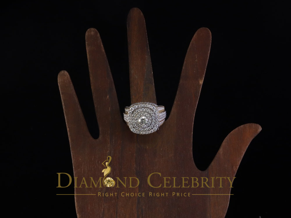 DiamondCelebritees Yellow Sterling Silver 6.50ct VVS 'D' Moissanite Round Men's Rings Size 10