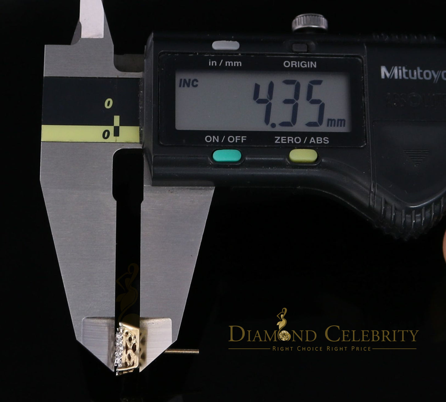 DiamondCelebritees10K Real Yellow Gold with 0.55CT Real Diamond Men's/Women's Stud Earrings