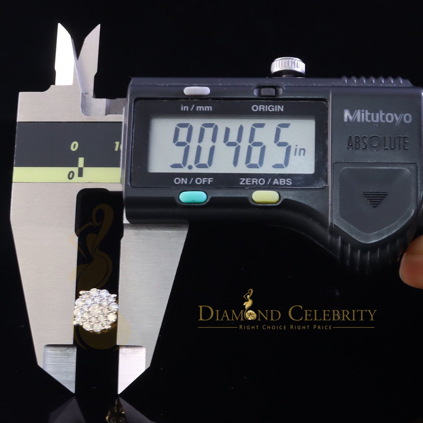 DiamondCelebritees New Women's/Mens 925 Silver Yellow 1.00ct VVS D Moissanite Round Stud Earrings