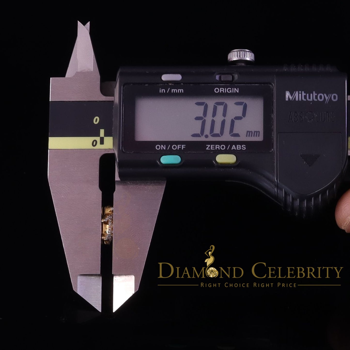 DiamondCelebritees 925 Sterling Yellow Silver 0.50ct Cubic Zirconia Turtle Earring Women & Men's