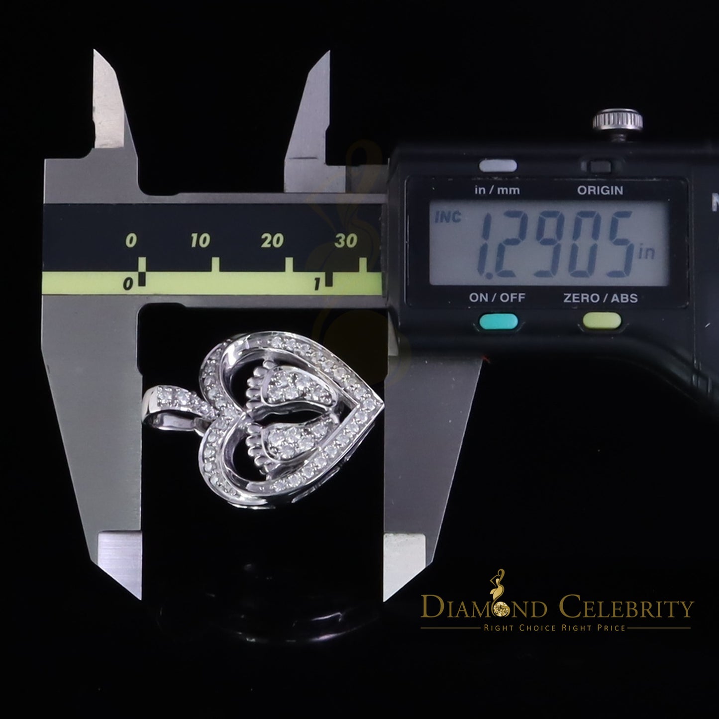 Diamondcelebritees 925 Silver White Heart Child feet 1.50ct Moissanite Mom Pendant For Women VVS D