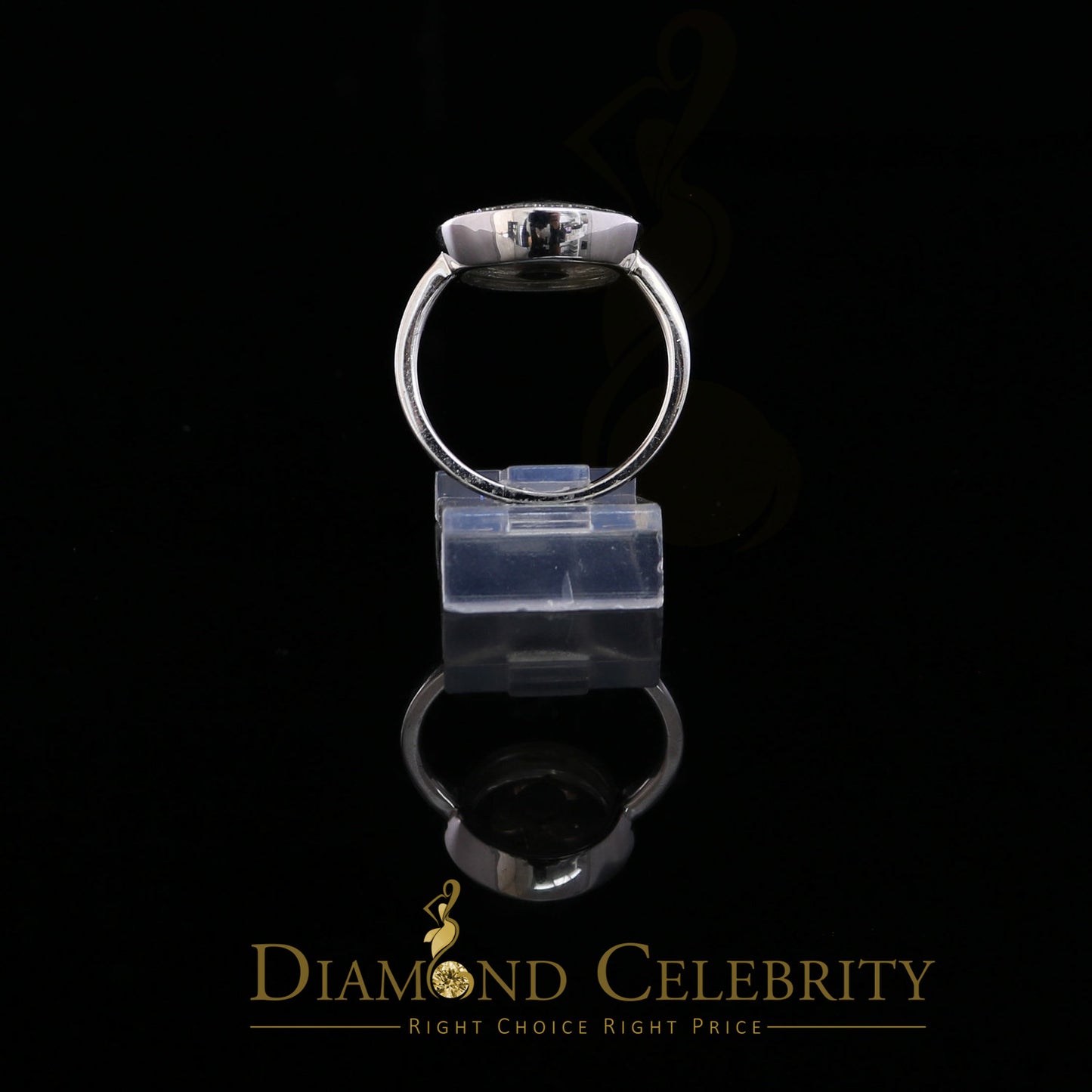 DiamondCelebritees White 0.50ct 925 Sterling Silver Fleur de lis Cubic Zirconia Women's Ring Size 7