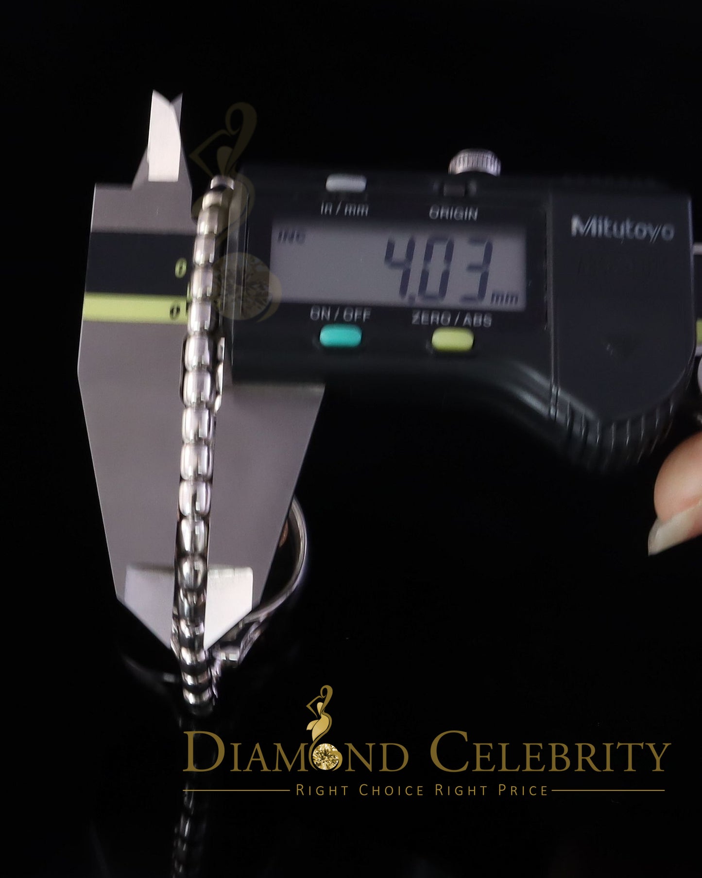Diamondcelebritees Cubic Zirconia Size Long 7 inches 925 Sterling Silver White Dancing Bracelet