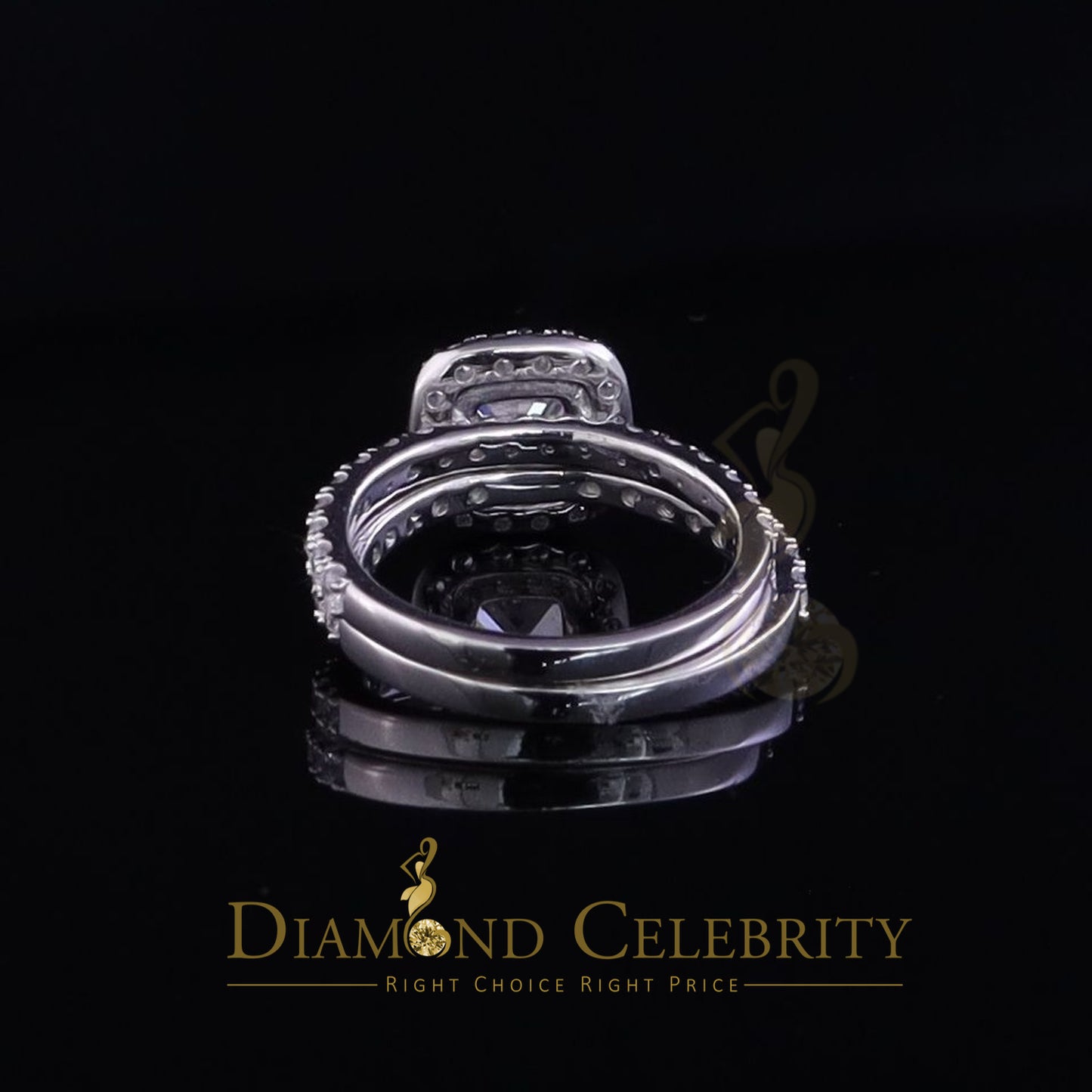 DiamondCelebritees 6.80ct White Cubic Zirconia 925 Sterling Silver Bridal Fashion Womens Ring SZ 7