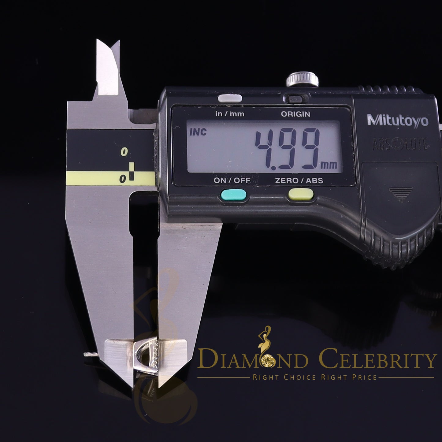DiamondCelebritees 925 White Silver 0.25 ct Square Real Genuine Diamond Stud Men's Fashion Earrings