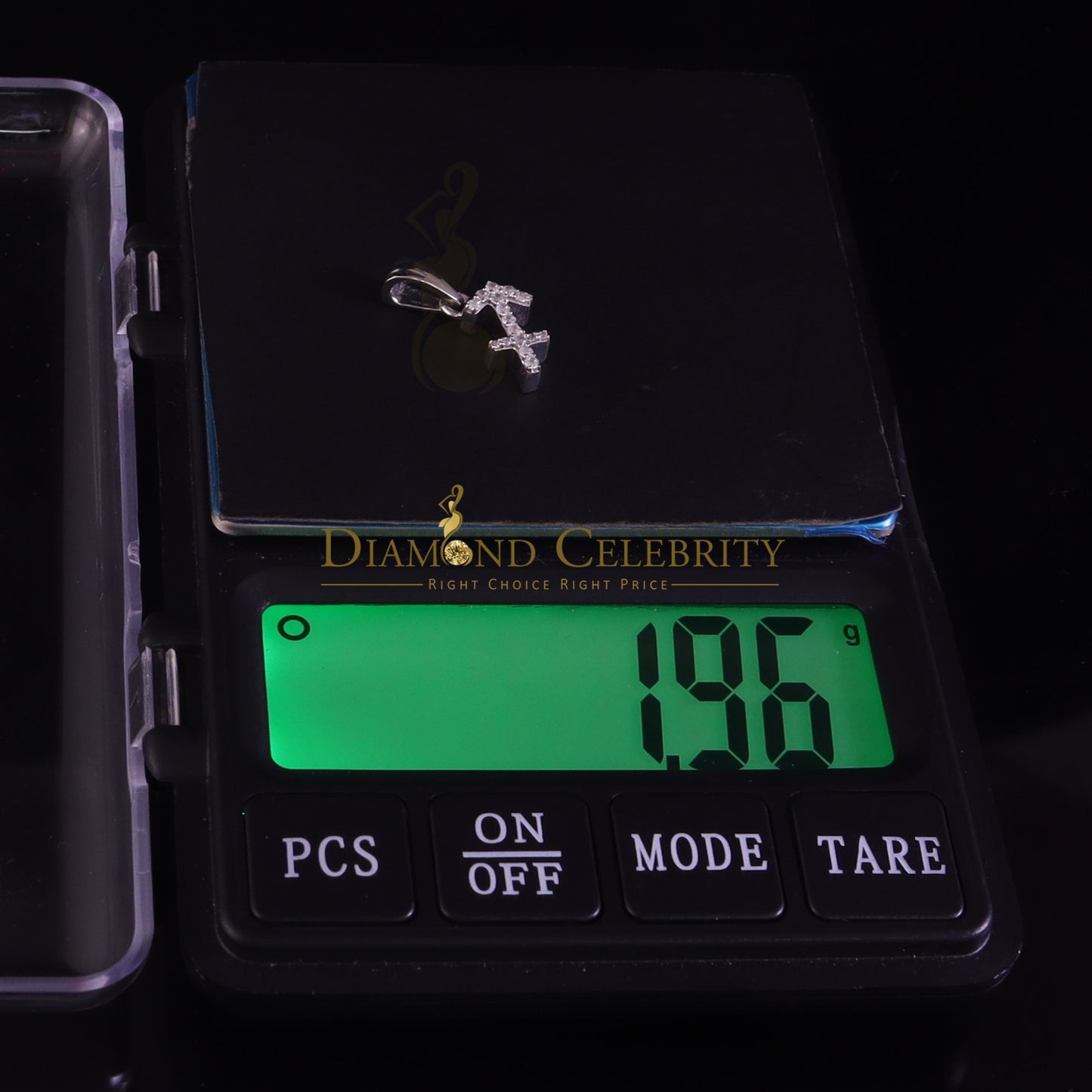 DiamondCelebritees 0.34ct Cubic Zirconia White Silver SAGITTARIUS-DECEMBER Pendant Men's & Women's
