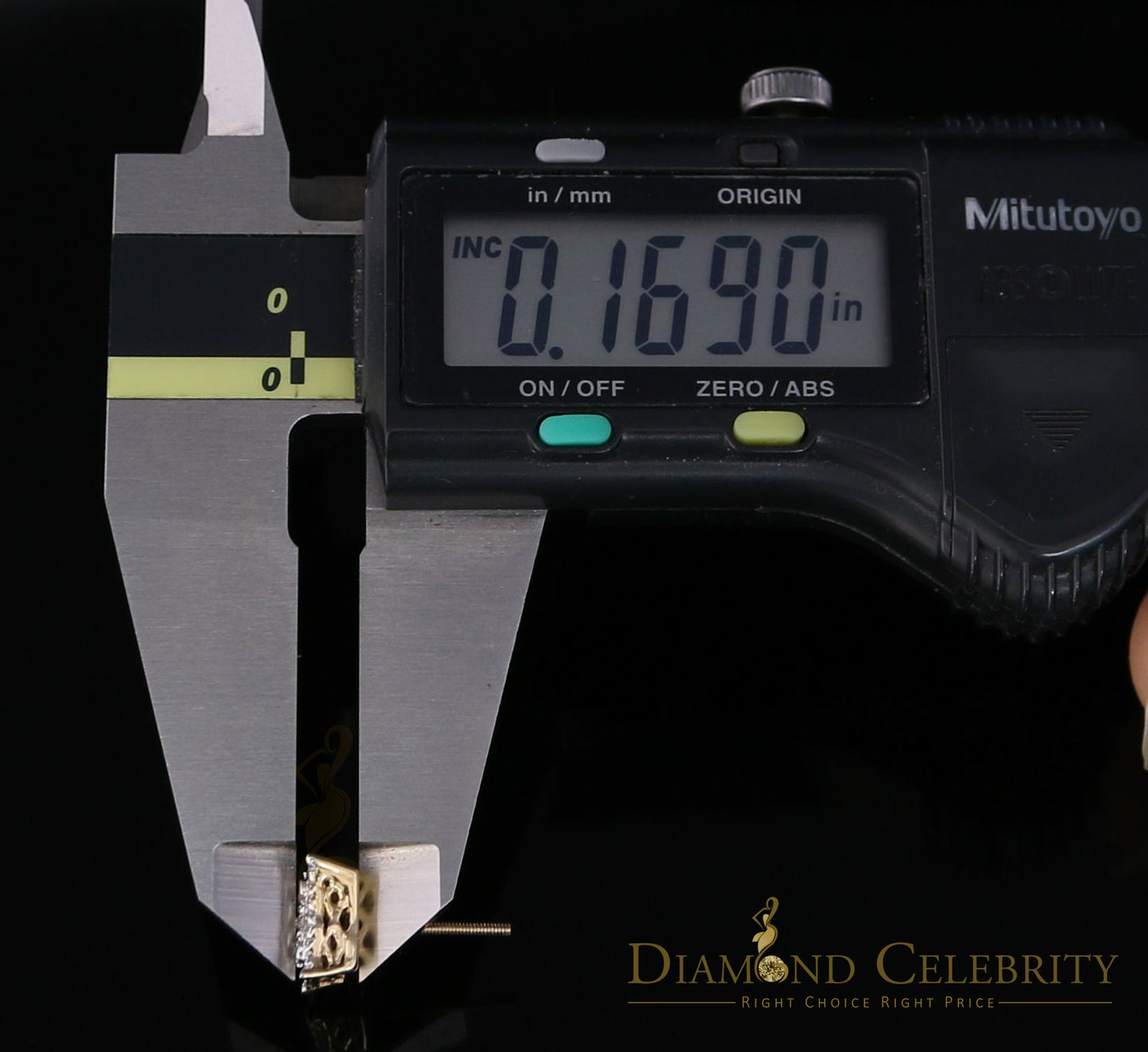DiamondCelebritees10K Real Yellow Gold with 0.55CT Real Diamond Men's/Women's Stud Earrings