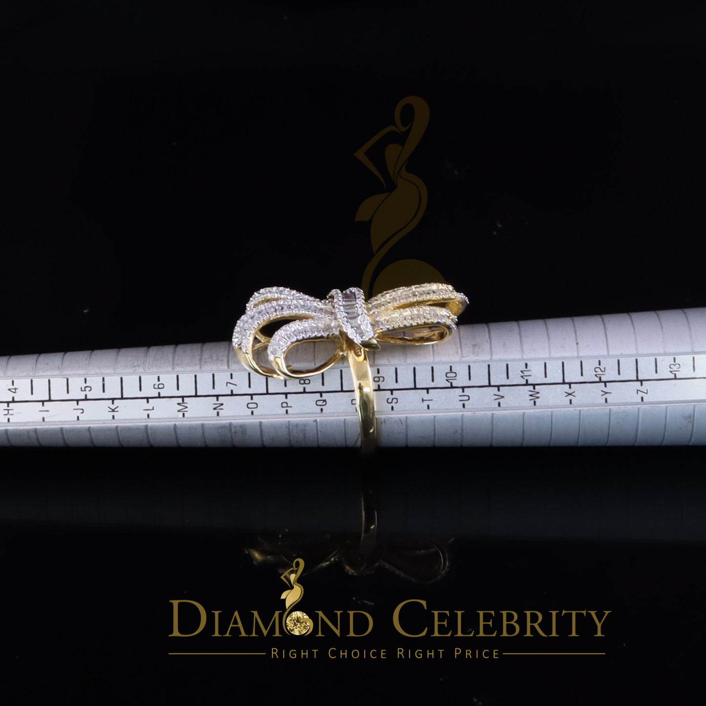 DiamondCelebritees 4.20ct Cubic Zirconia In 925 Sterling Yellow Silver Cocktail Womens Ring Size 9