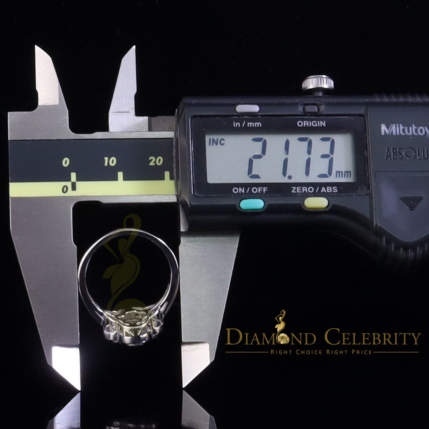 DiamondCelebritees 1.50ctVVS D Silver Moissanite Clover Shape Ring925Silver Size8 for Men's/Women's