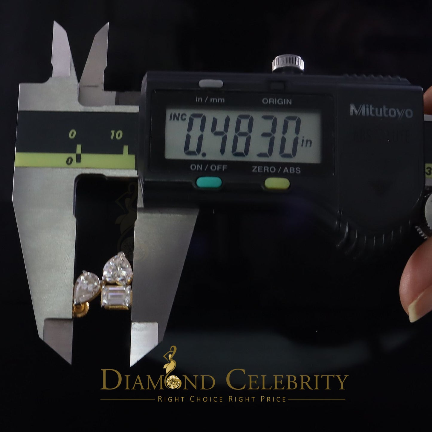 DiamondCelebritees New Classy 5.00CT VVS 'D' Moissanite 925 Silver Yellow Toi et Moi Women Earrings