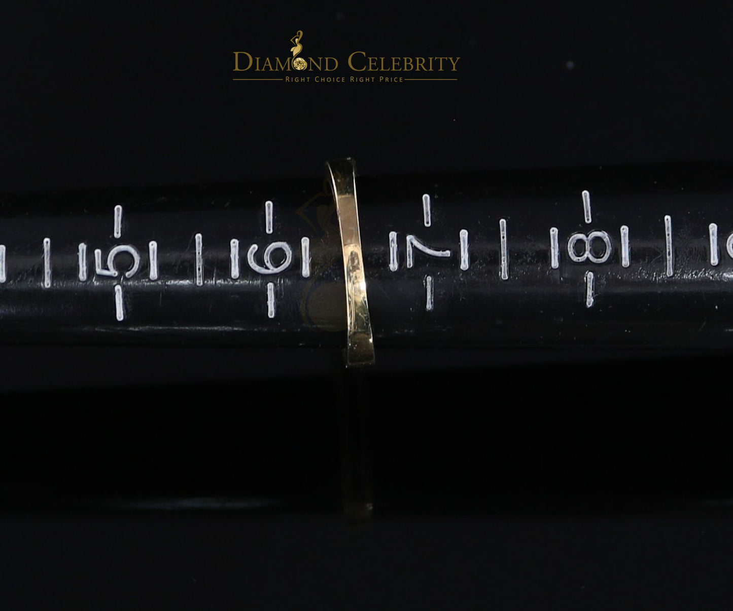 DiamondCelebritees Real Yellow Gold with 10KT 0.20CT Real Diamond Round Shape Womens Ring Size 6.5
