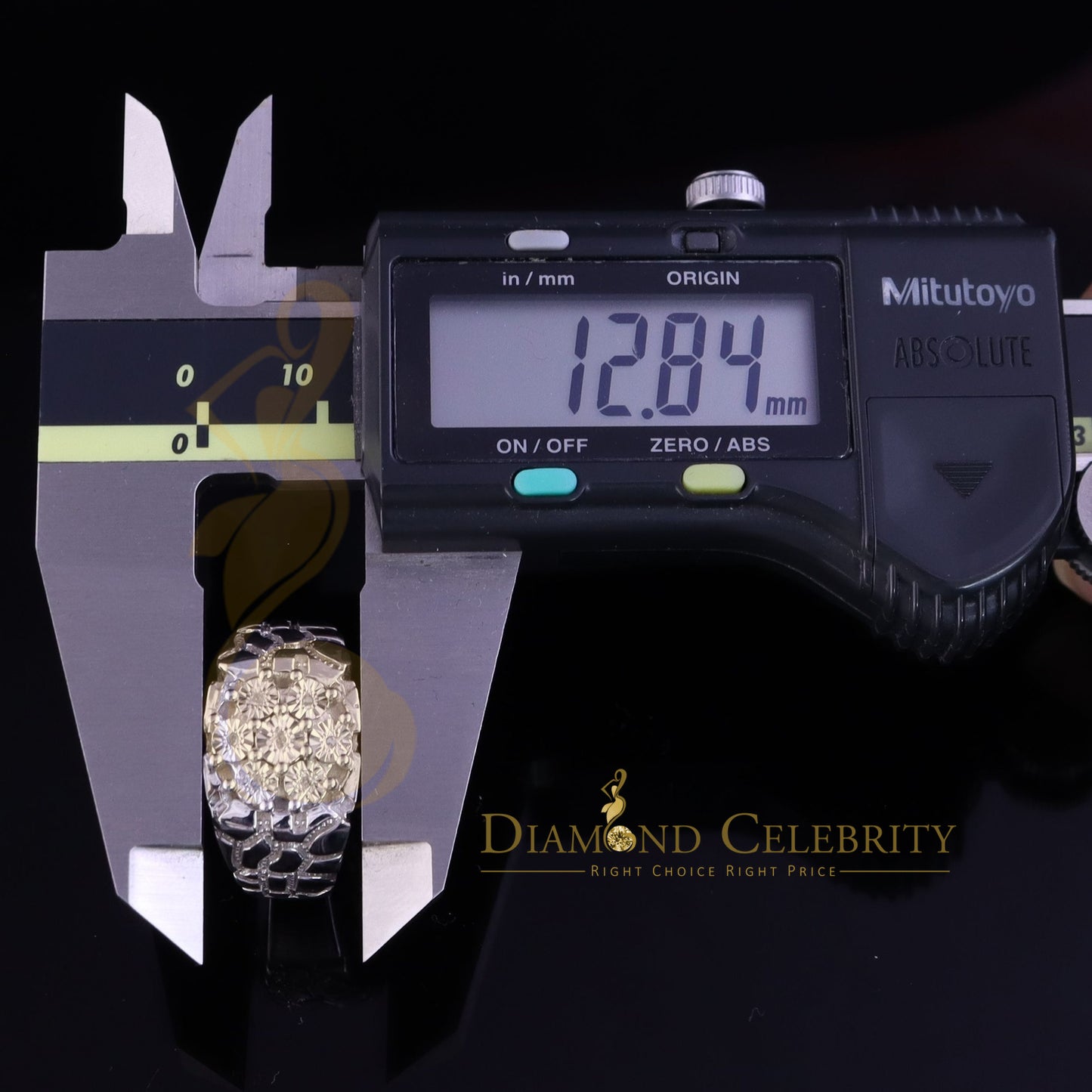 DiamondCelebritees 0.05CT Real Diamond 925 Sterling White Silver Fashion Flower Womens Ring Size 9