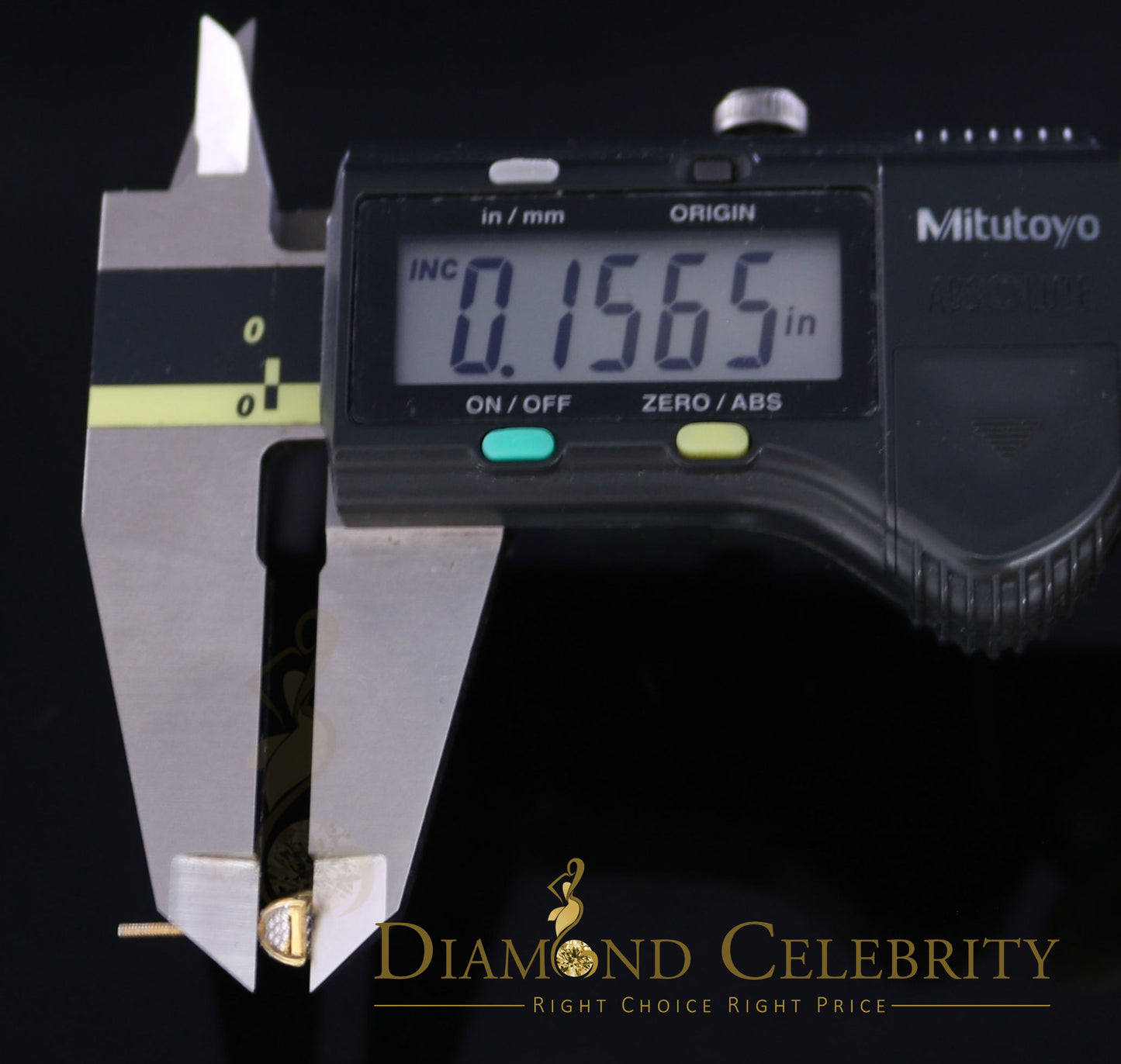 DiamondCelebritees 0.05ct Diamond Collection Yellow 925 Sterling Silver Women & Men Square Earrings