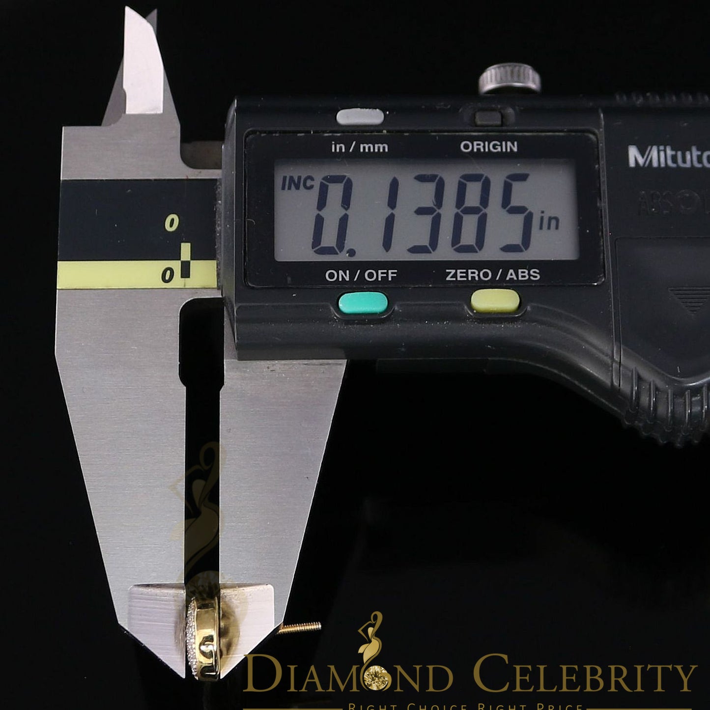 DiamondCelebritees 0.33ct Diamond 925 Sterling Silver Yellow For Men's/Women's Stud Round Earrings