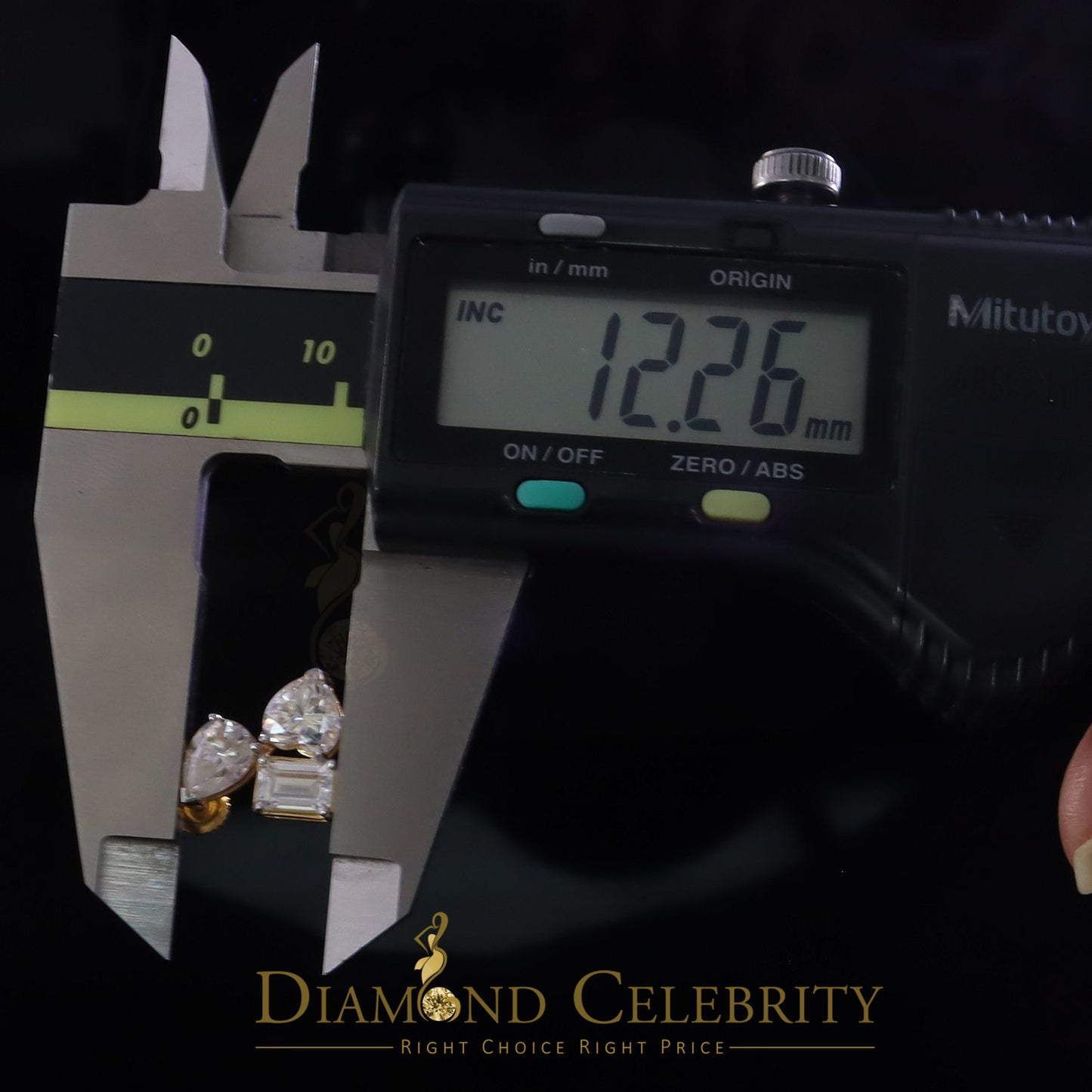 DiamondCelebritees New Classy 5.00CT VVS 'D' Moissanite 925 Silver Yellow Toi et Moi Women Earrings