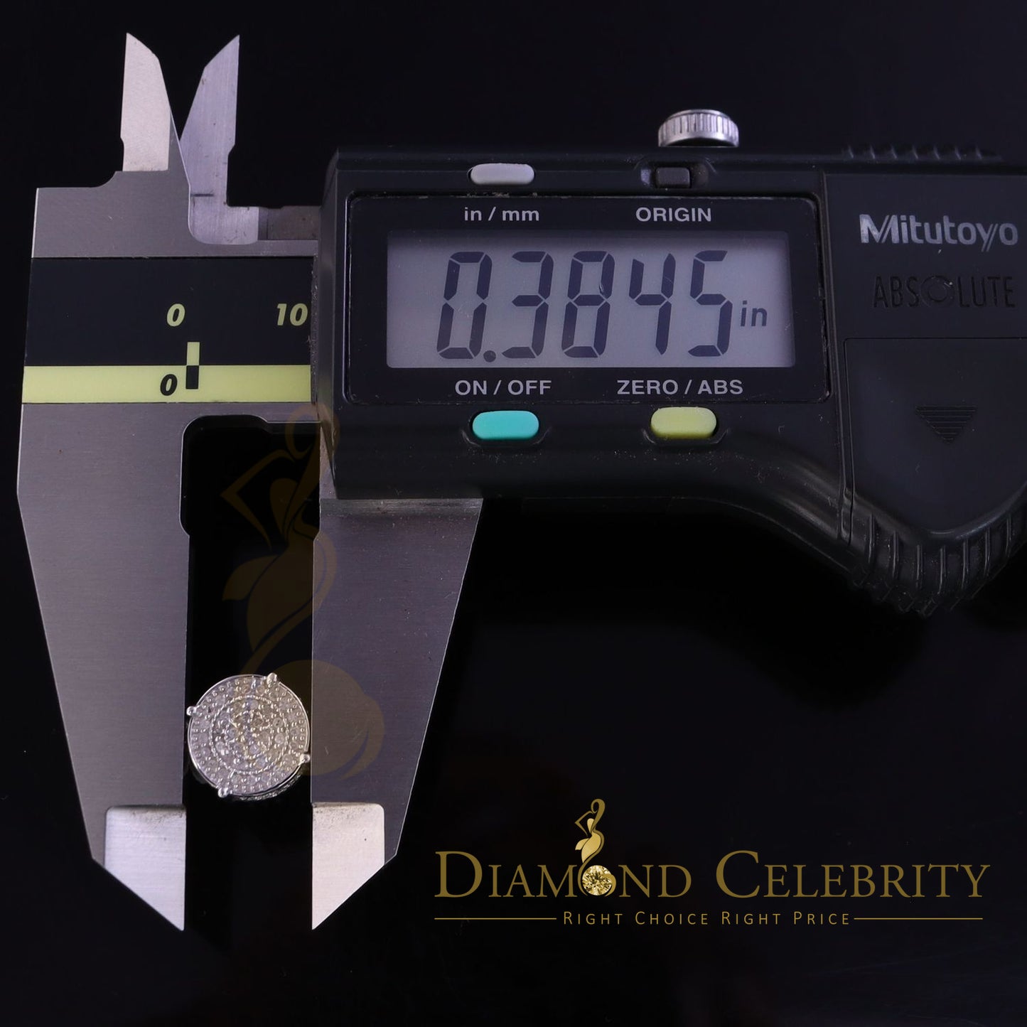 DiamondCelebritees 925 Sterling Silver White Hip Hop 0.40ct Diamond Men's/ Women's Stud Earrings
