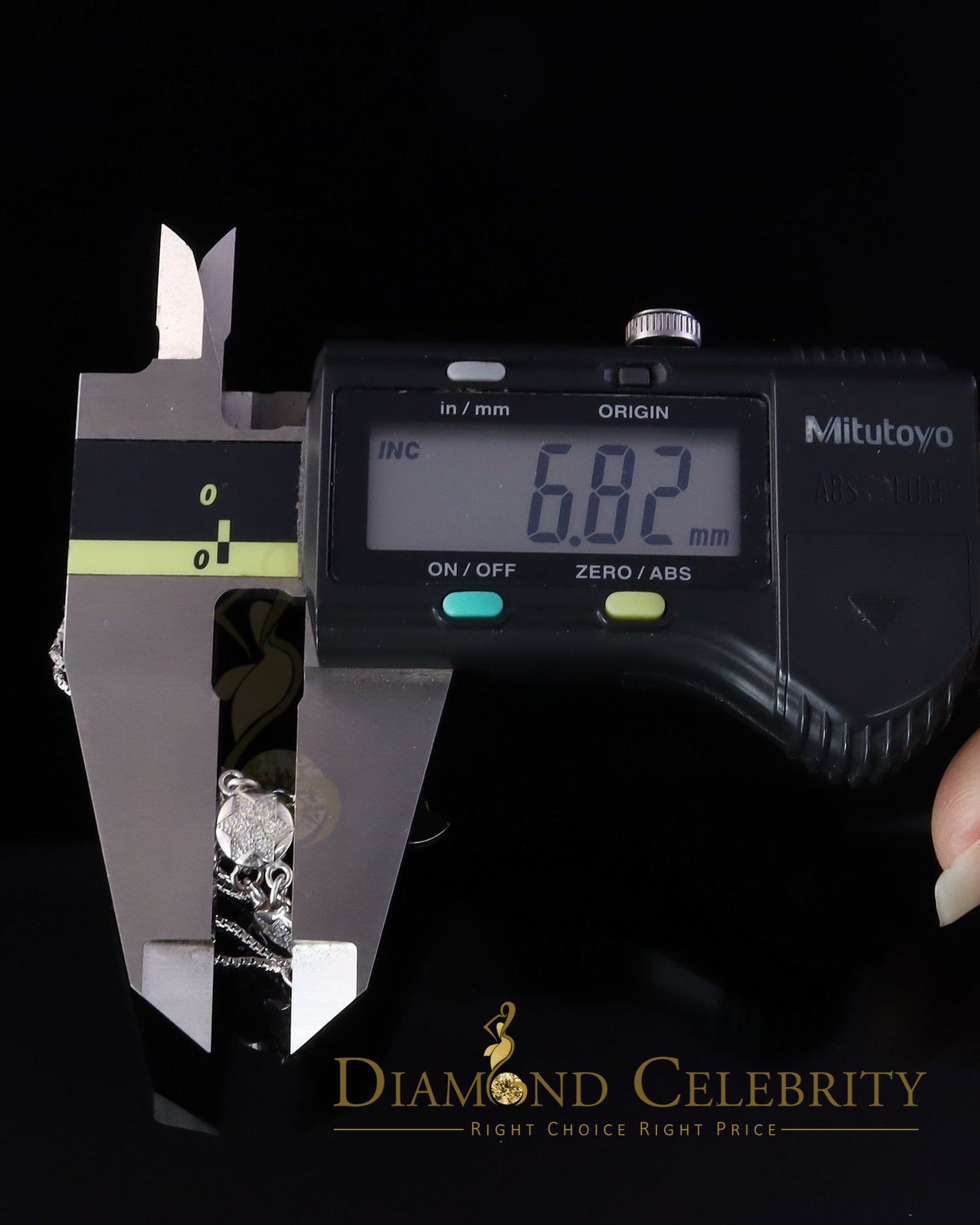 Diamondcelebritees 10K White Gold Finish Womens Silver CZ Bracelete w/ Lab Created Diamond