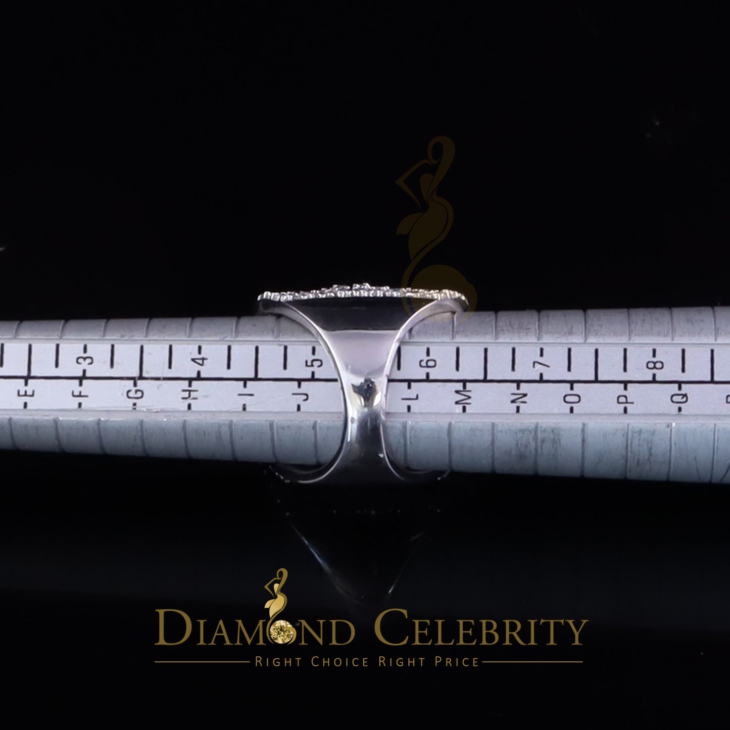 DiamondCelebritees 925 Silver White 7.00 ct Cubic Zirconia Water Fall Fashion Womens Ring Size 5.5
