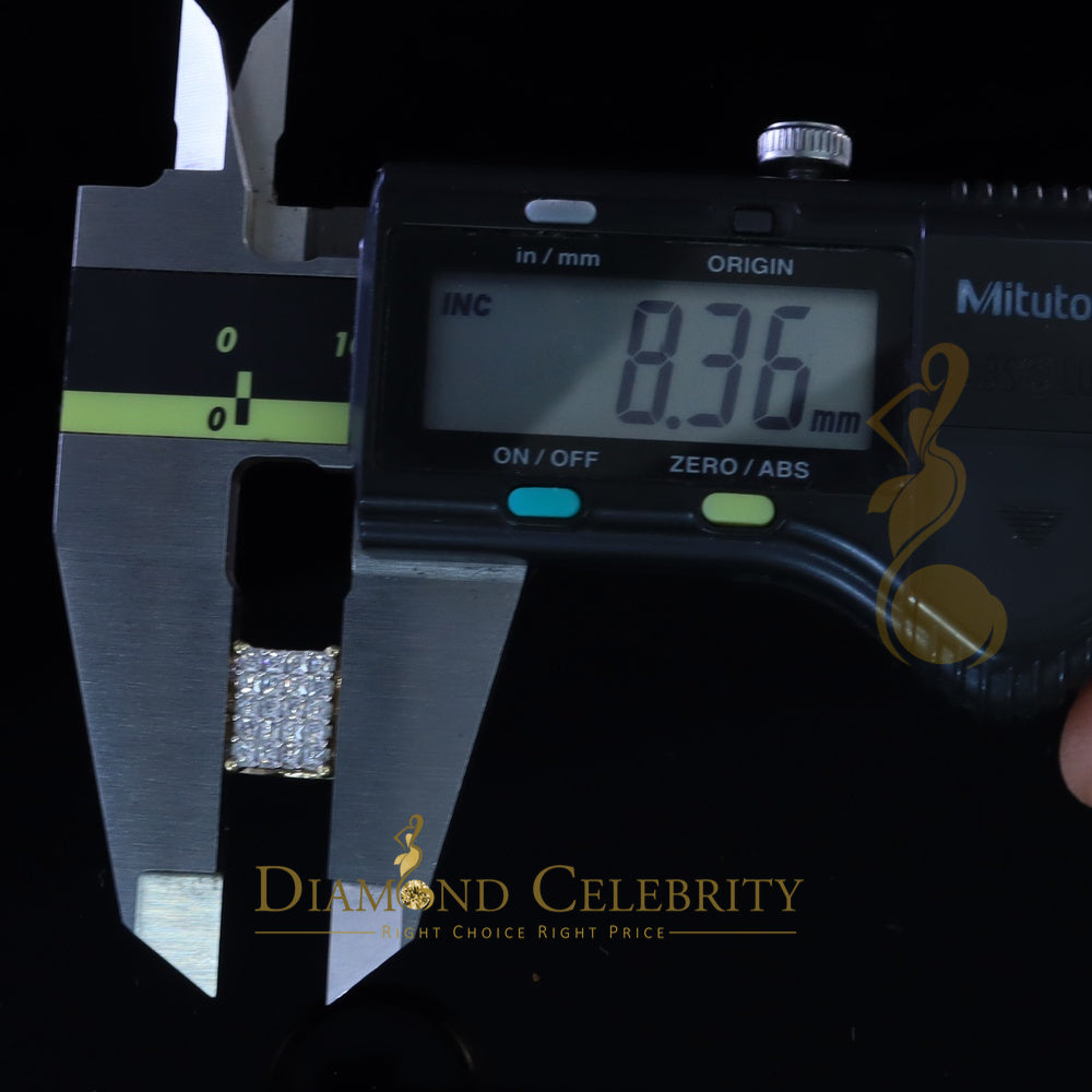 DiamondCelebritees 925 Sterling Yellow Silver Square 2.12ct Cubic Zirconia Womens Ring Size 7