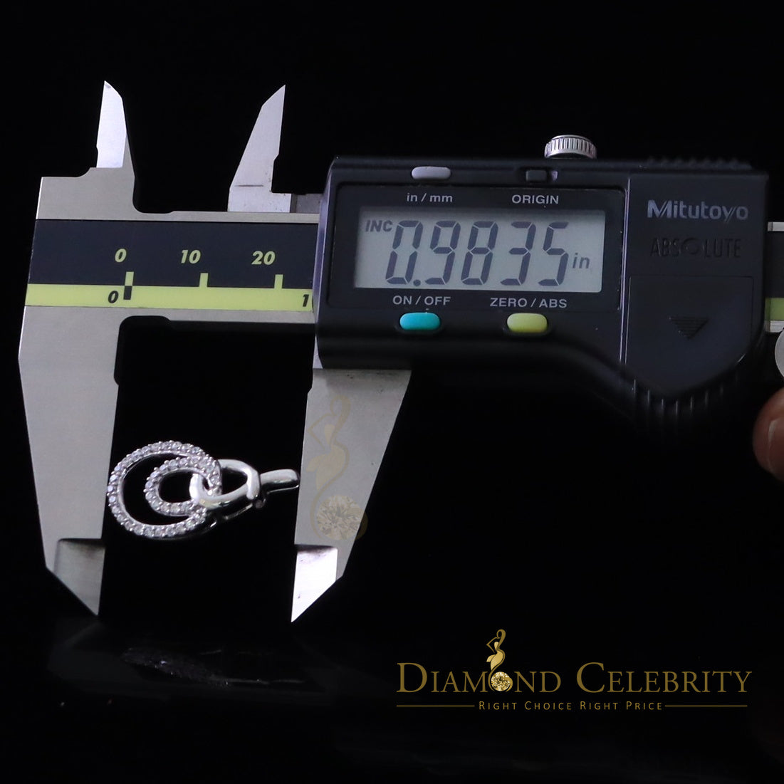 DiamondCelebritees White Sterling Silver Attractive Charm FASHION Pendant 2.64ct Cubic Zirconia