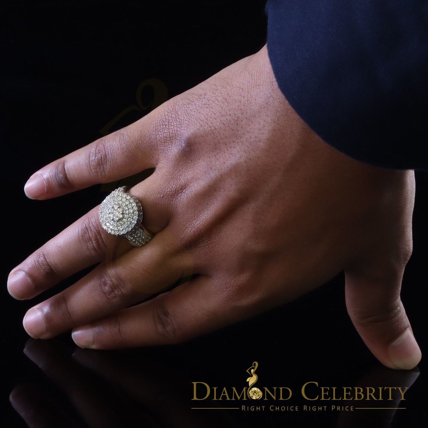 DiamondCelebritees 925 Sterling Silver 9.00ct White Cubic Zirconia Womens Engagement Ring Size 9