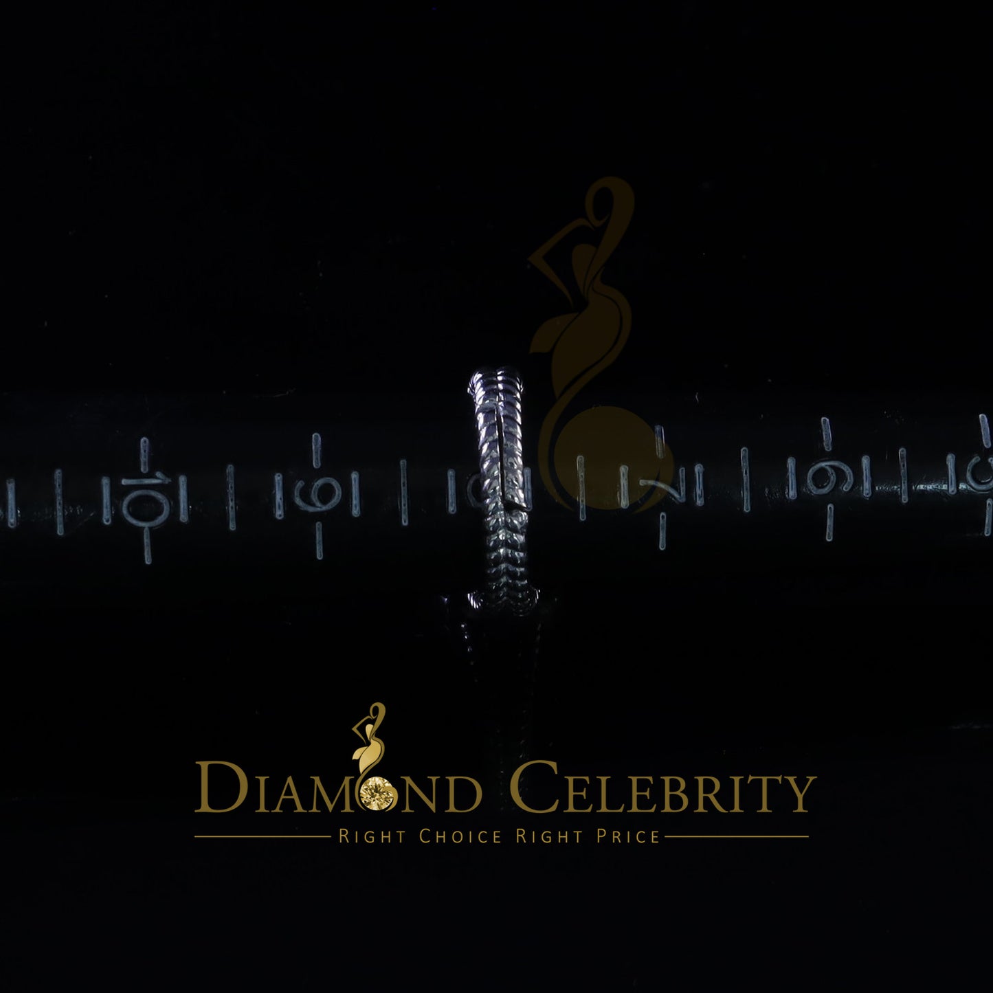 DiamondCelebritees 0.95ct Cubic Zirconia 925 Sterling White Silver Square Womens Ring Size 7.5