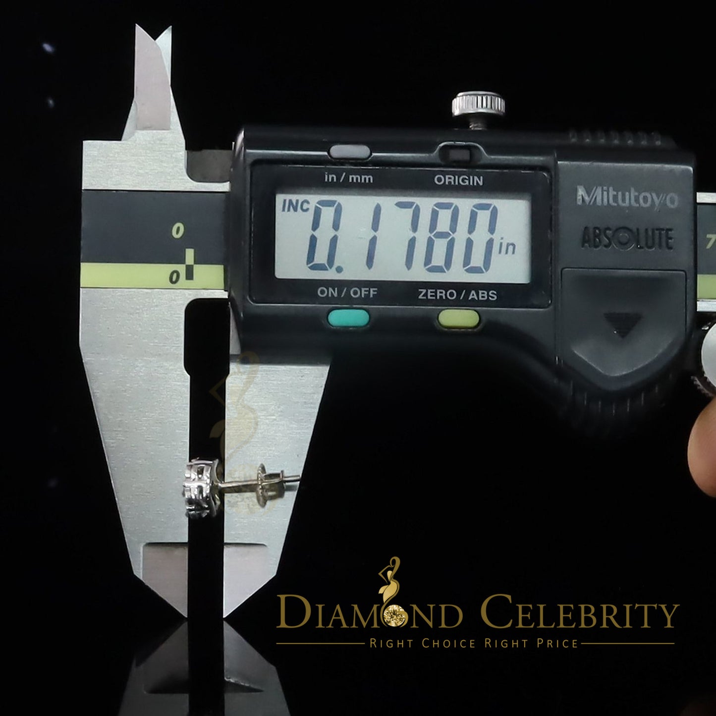 DiamondCelebritees 0.05ct Diamond 925 Sterling Silver White Flower Earrings For Men's & Women's