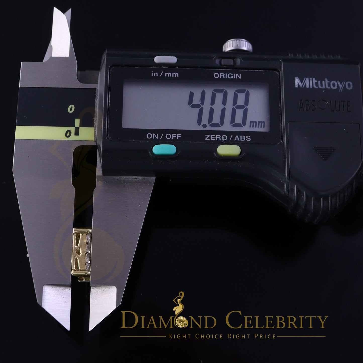 DiamondCelebritees 925 Yellow Silver 2.88ct Cubic Zirconia Women's & Men's Hip Hop Square Earrings