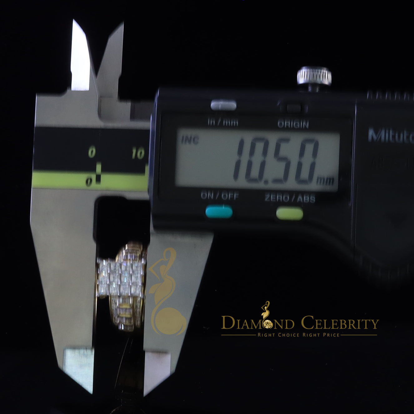 DiamondCelebritees 925 Sterling Yellow Silver Cinderella 1.10ct Cubic Zirconia Women's Ring Size 6
