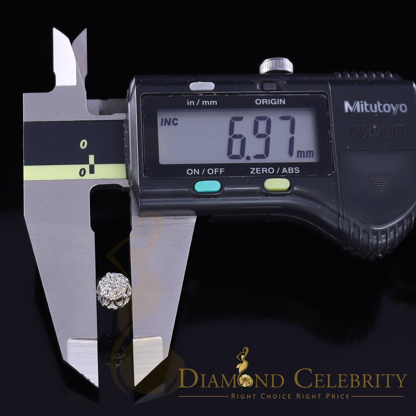 DiamondCelebritees 925 Sterling Silver White 0.05ct Diamond For Men's & Women's Floral Earrings