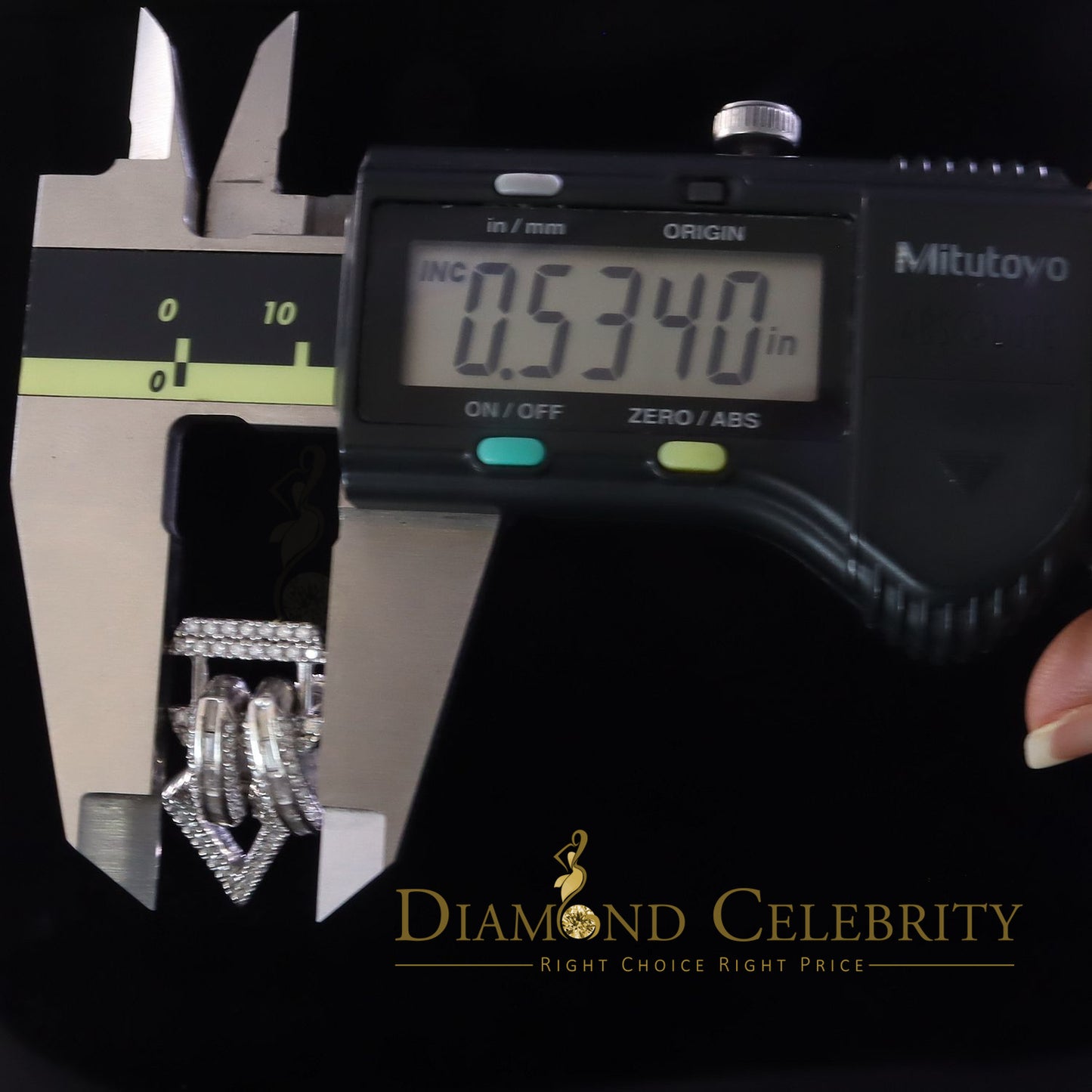 Diamondcelebritess New Dangling 925 Silver White 2.00CT VVS 'D Bugget Rd Moissanite Womens Earrings