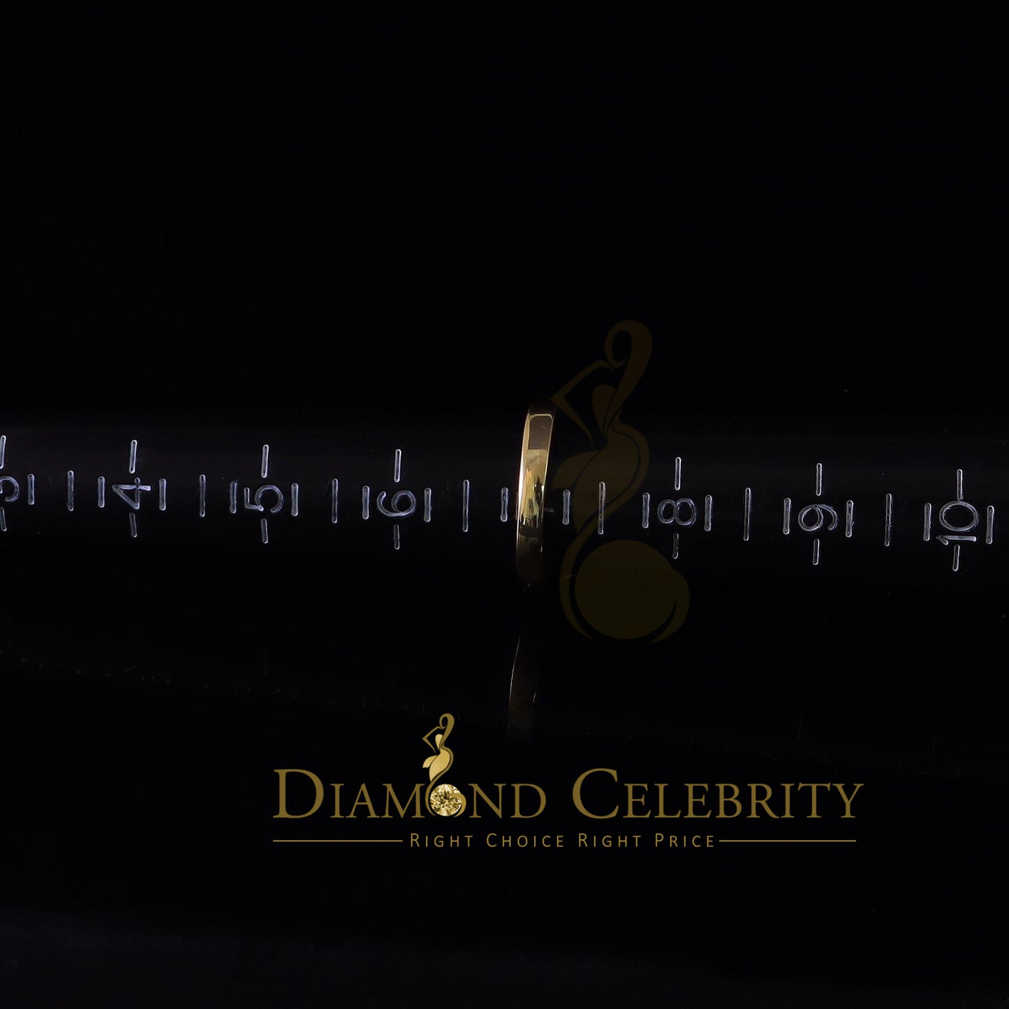 King Of Blings 10K Yellow Gold 2.00CT VVS' 'FL' D clr Oval Cut Solitaire Moissonite Ring S/7