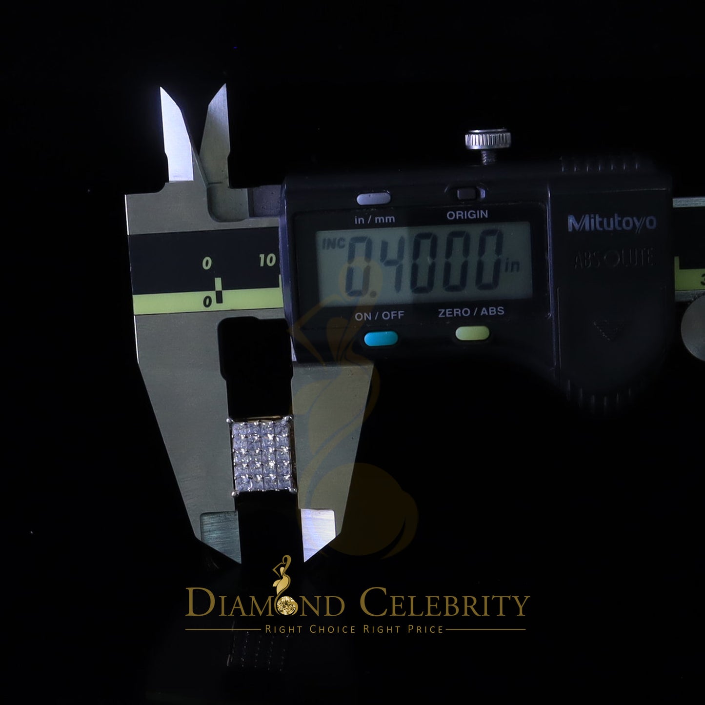 DiamondCelebritees 925 Sterling Yellow Silver Square 1.75 ct Cubic Zirconia Womens Ring Size 8