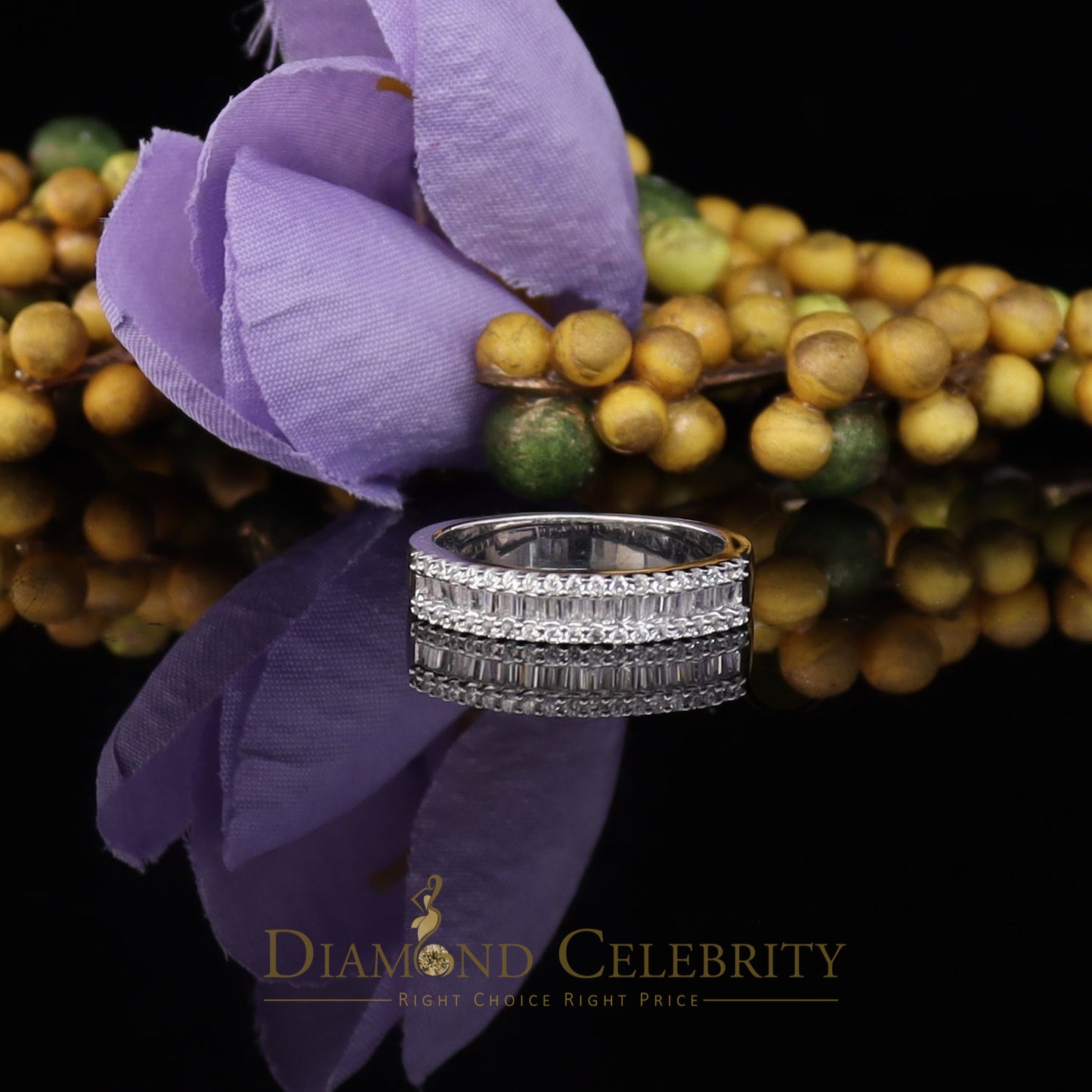 DiamondCelebritees 4.00ct Cubic Zirconia Sterling 925 Silver White Womens Engagement Ring Size 8