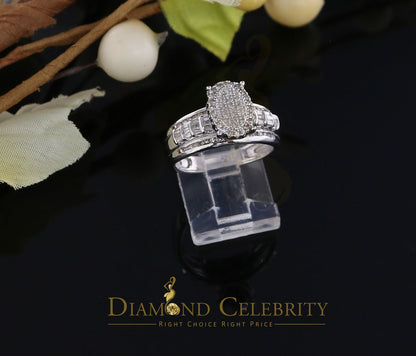 DiamondCelebritees 0.50 CT Real Diamond Womens Sterling Silver White Ring Size 7 marquise shape